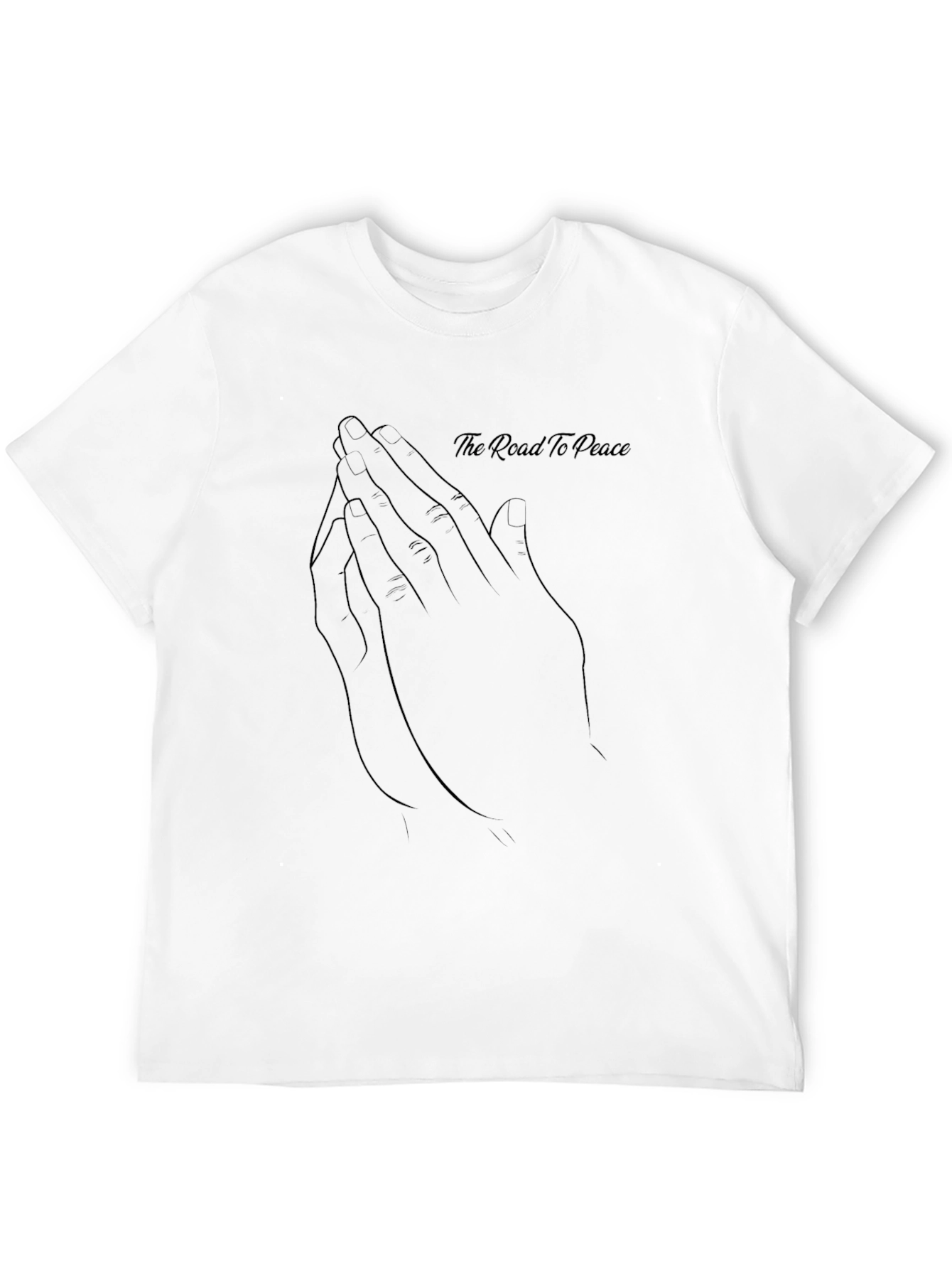The Road to Peace Black Graphic Tee