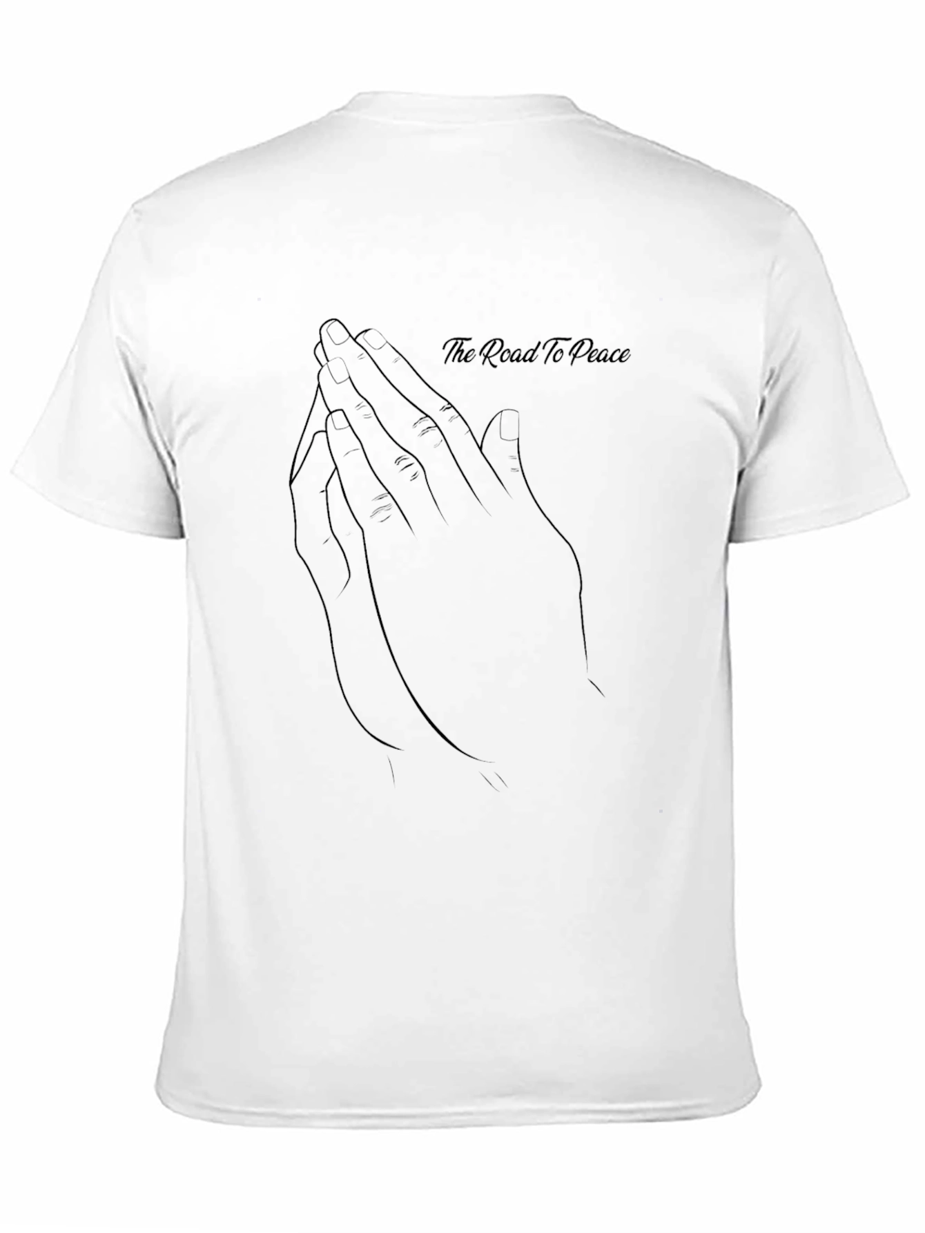 The Road to Peace Black Graphic Tee