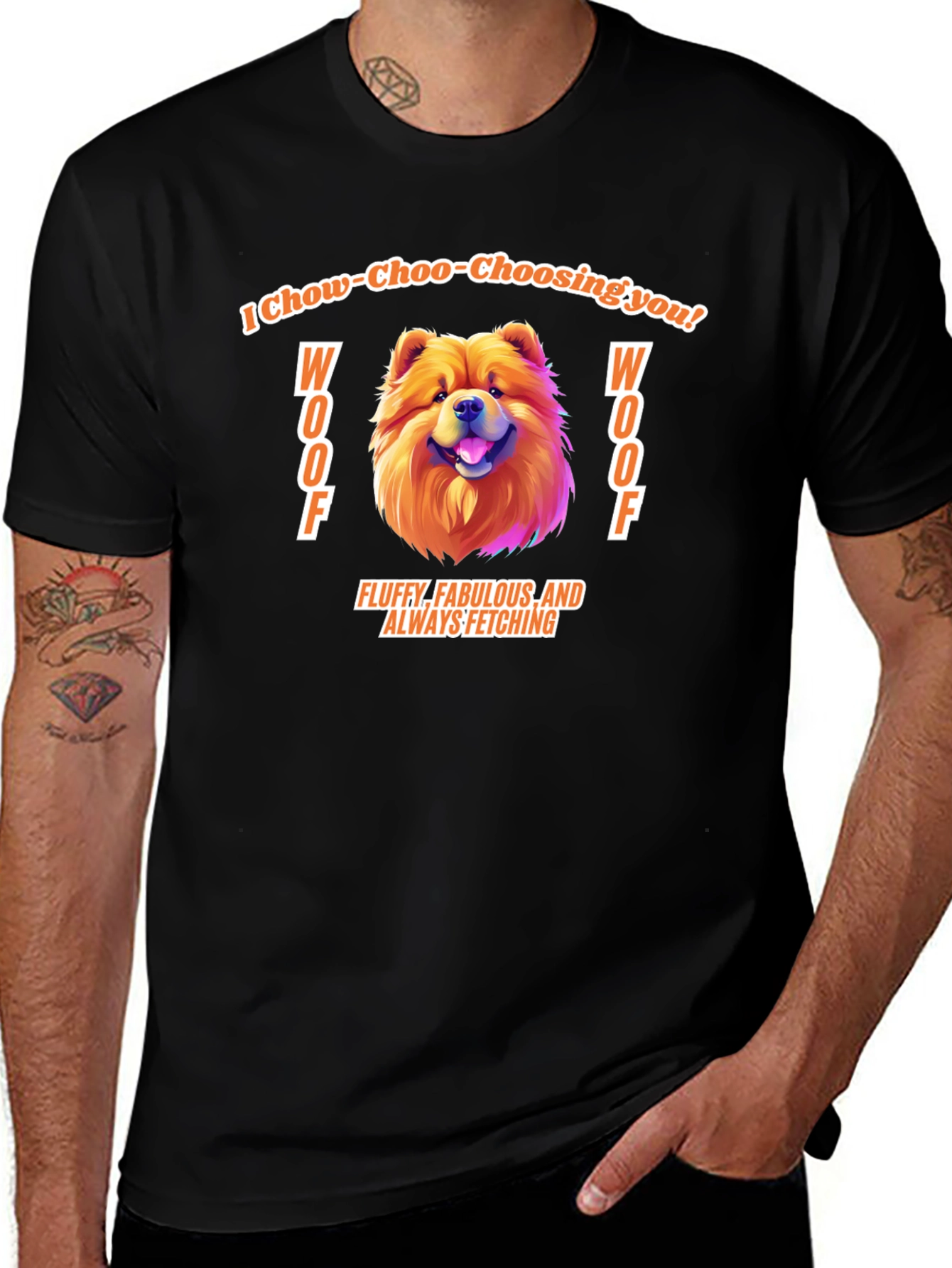 Chow Chow Dog Graphic T-Shirt