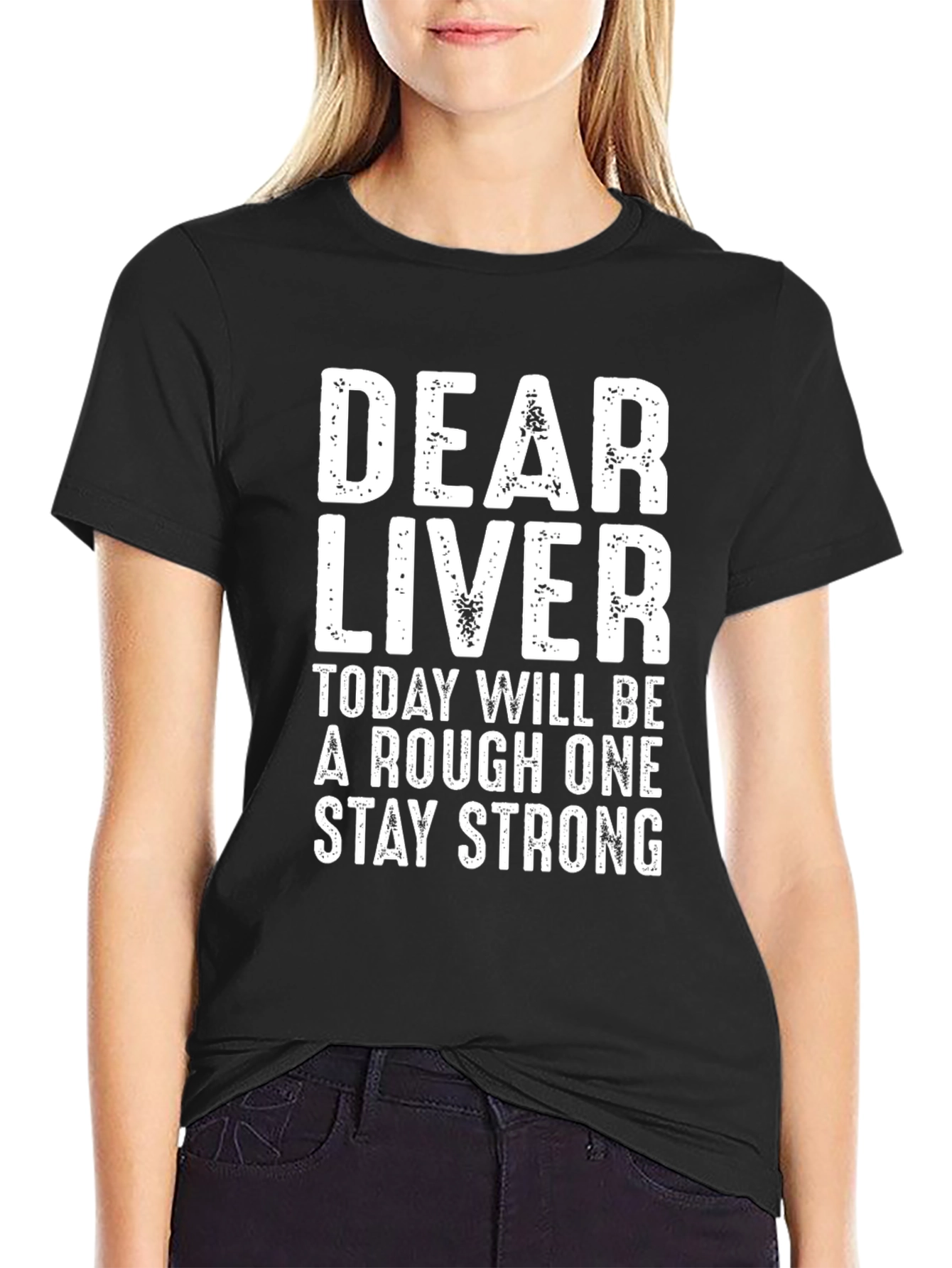 Dear Liver Funny Graphic T-Shirt