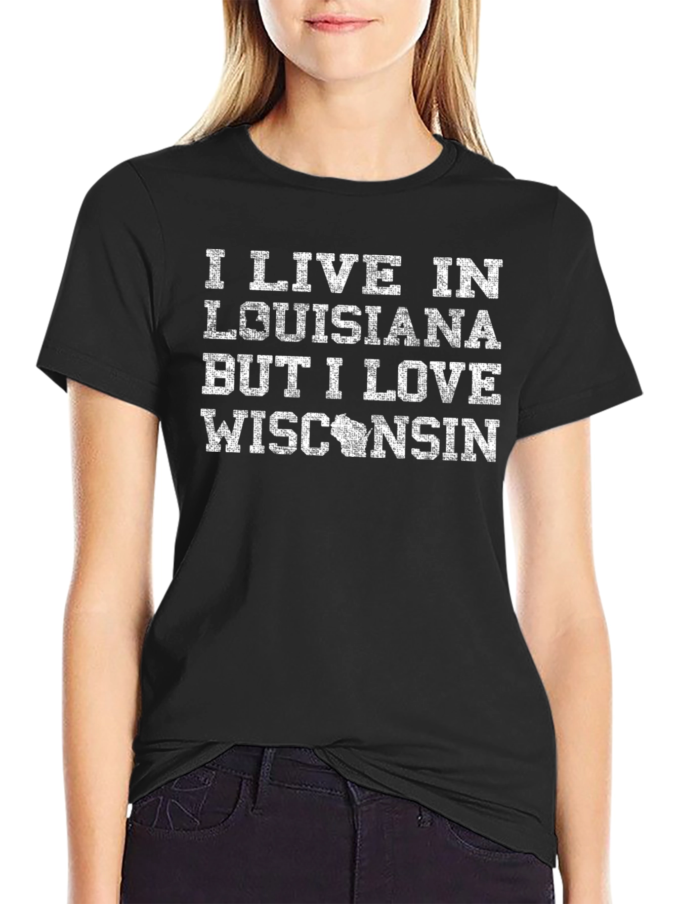 Louisiana Wisconsin State Pride T-Shirt