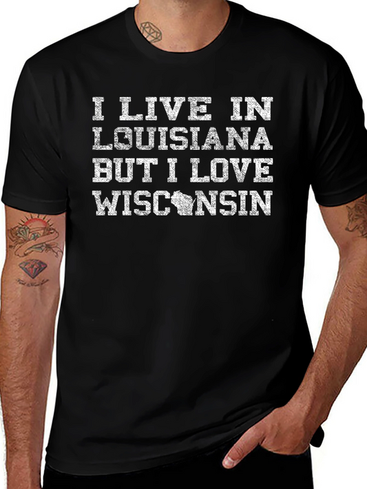Louisiana Wisconsin State Pride T-Shirt