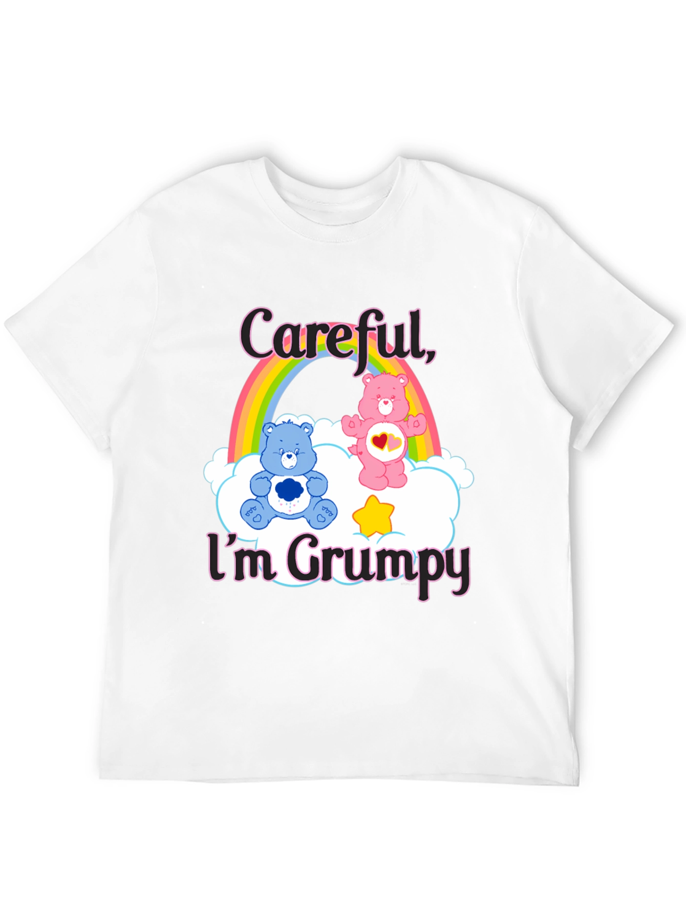 Careful Im Grumpy T-Shirt Care Bears Graphic Tee