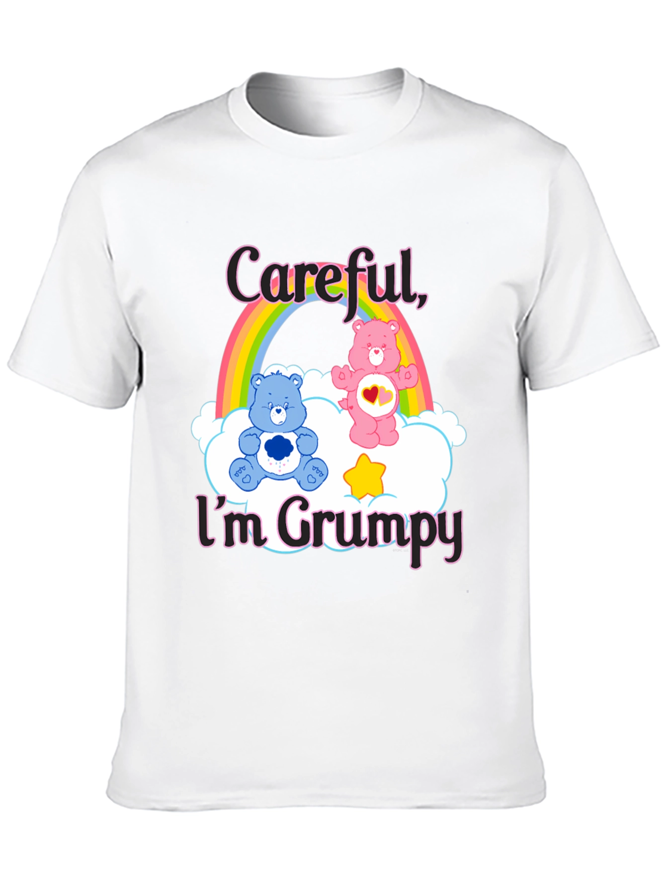 Careful Im Grumpy T-Shirt Care Bears Graphic Tee