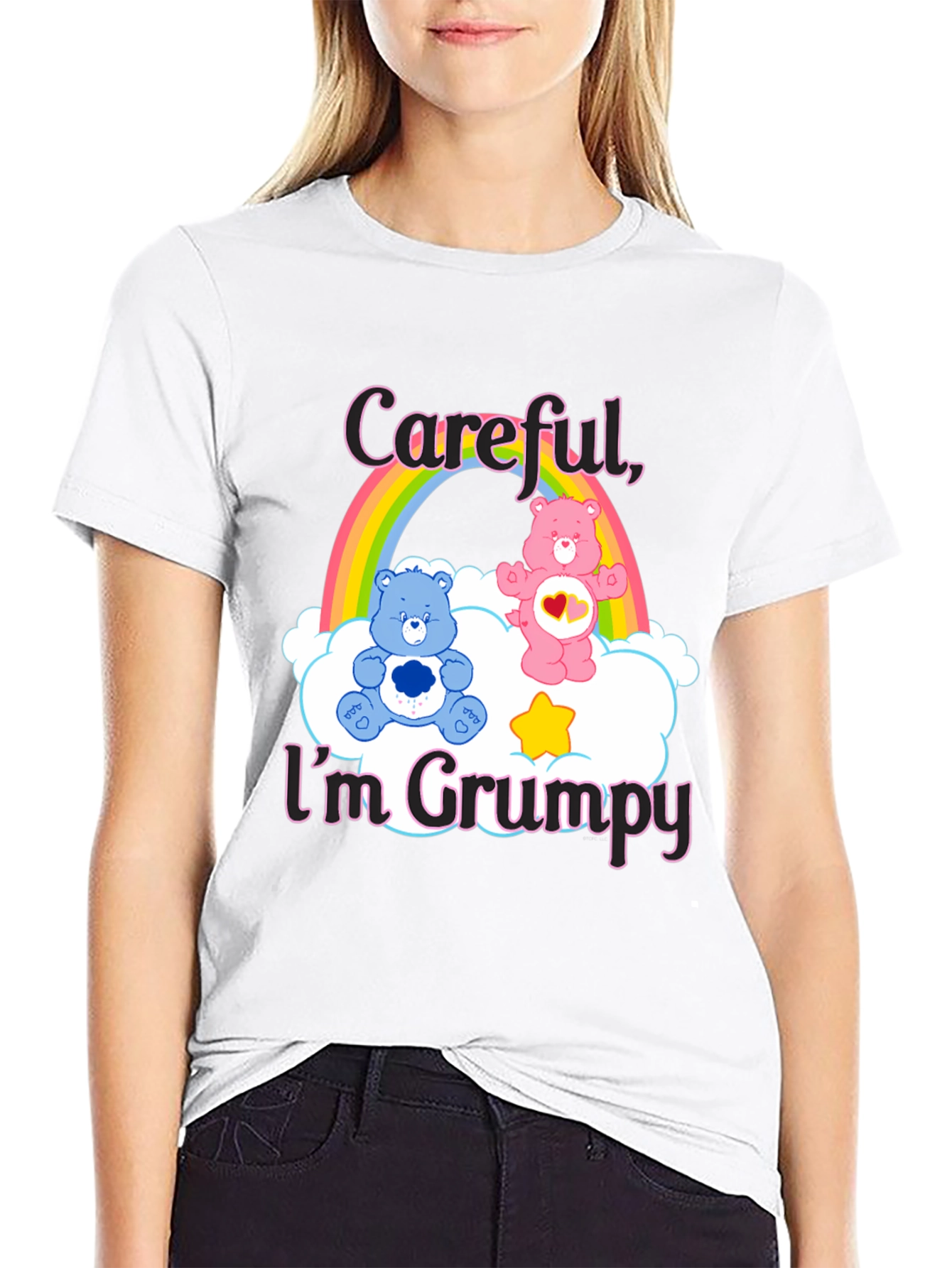 Careful Im Grumpy T-Shirt Care Bears Graphic Tee