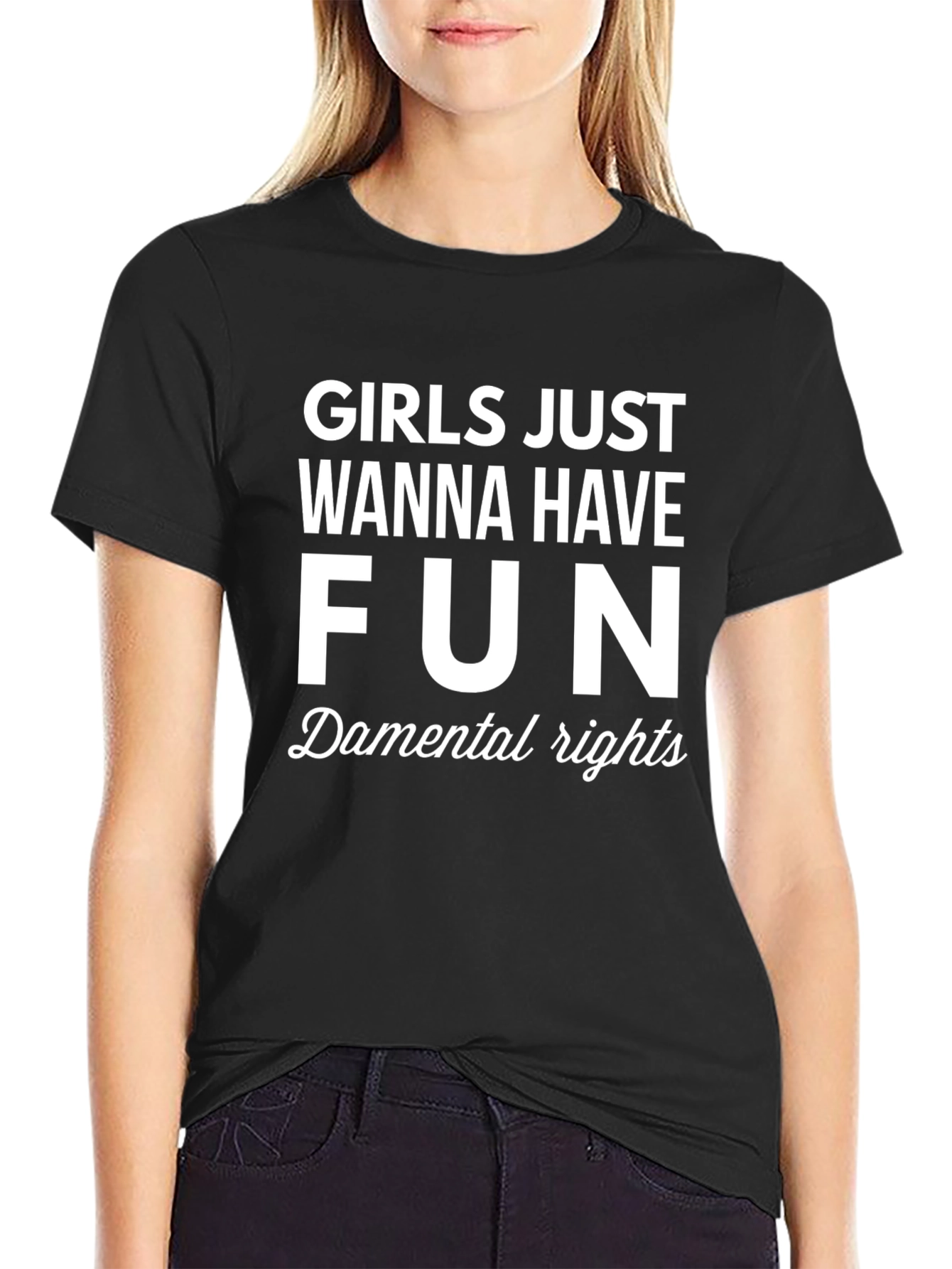 Girls Just Wanna Have Fun Graphic Tee