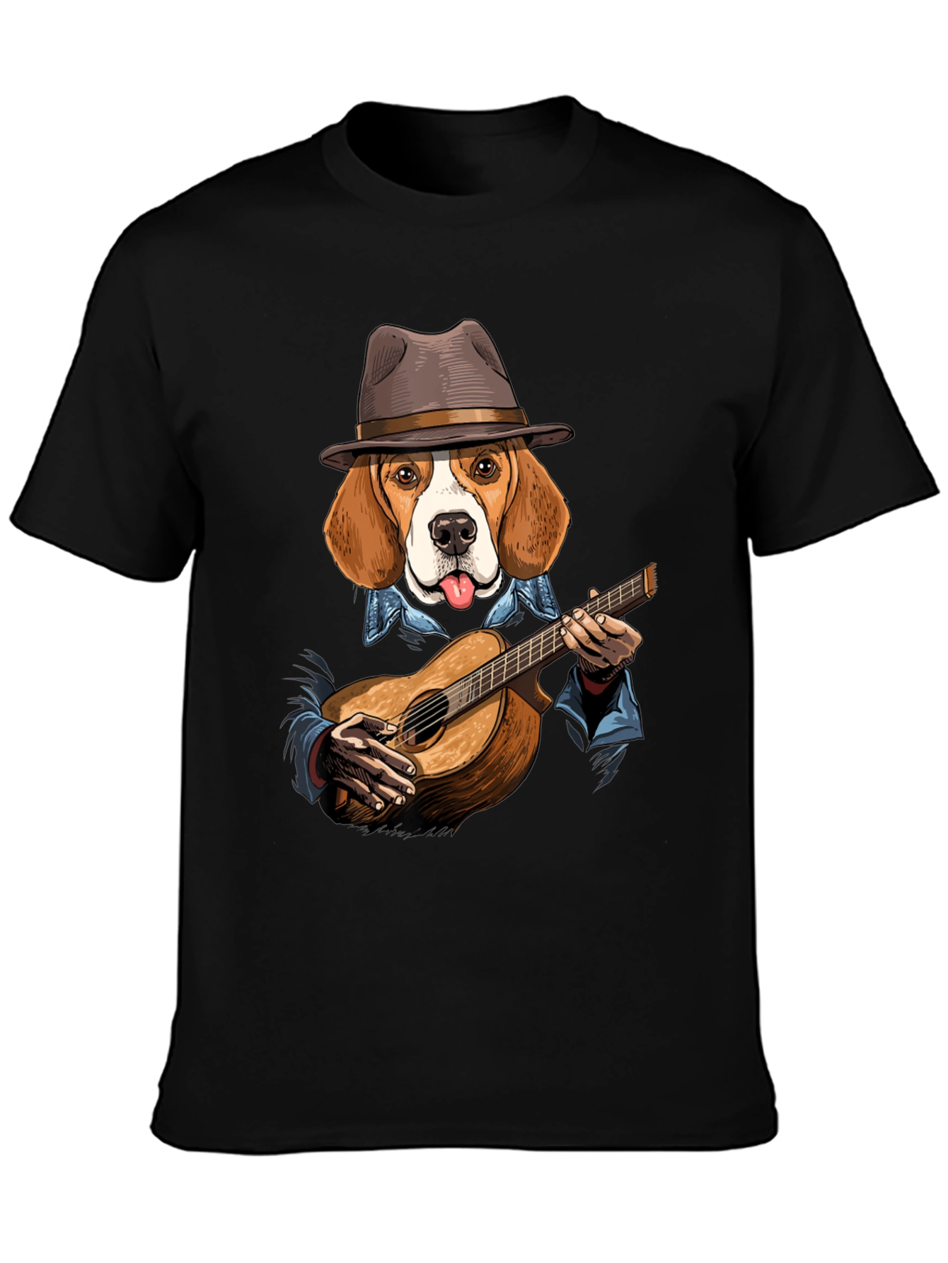 Dog Playing Guitar T-Shirt