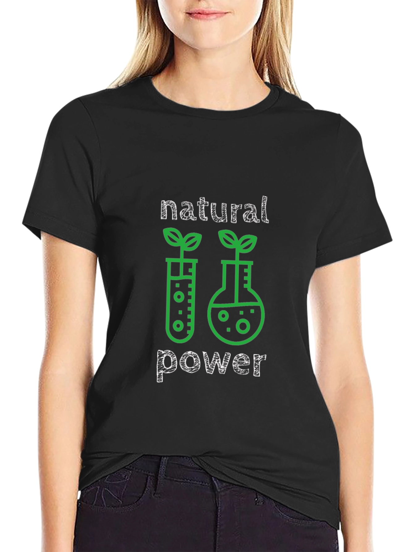 Natural Power Graphic Tee - Black T-Shirt