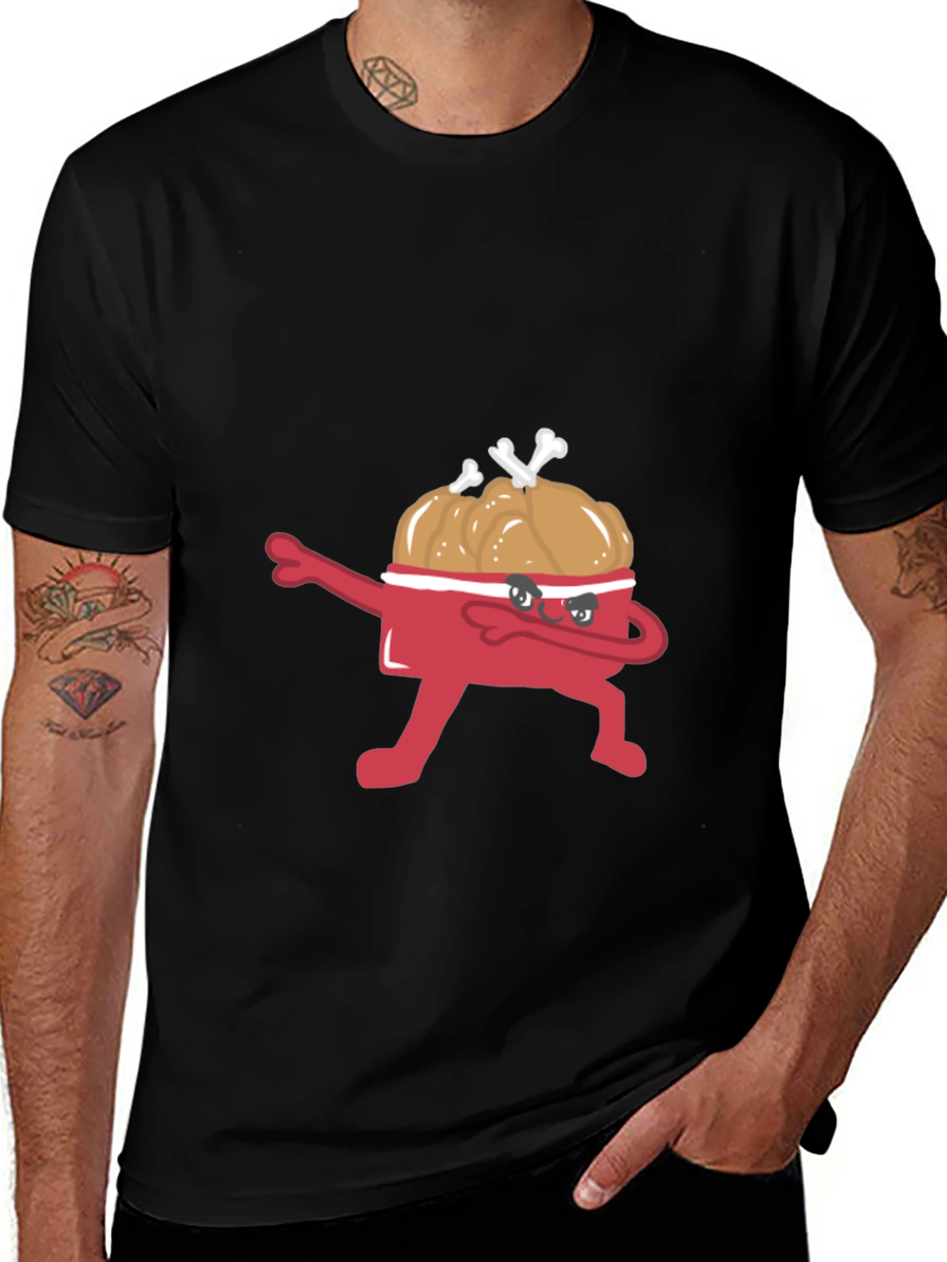 Dabbing Fried Chicken Bucket T-Shirt