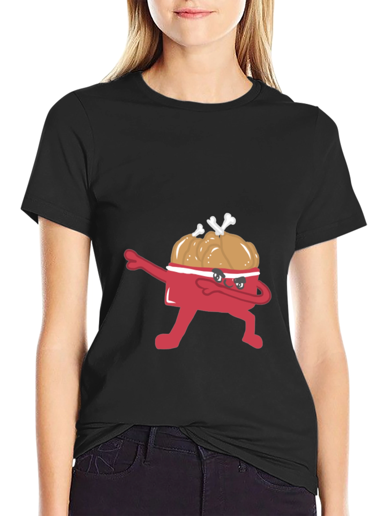 Dabbing Fried Chicken Bucket T-Shirt