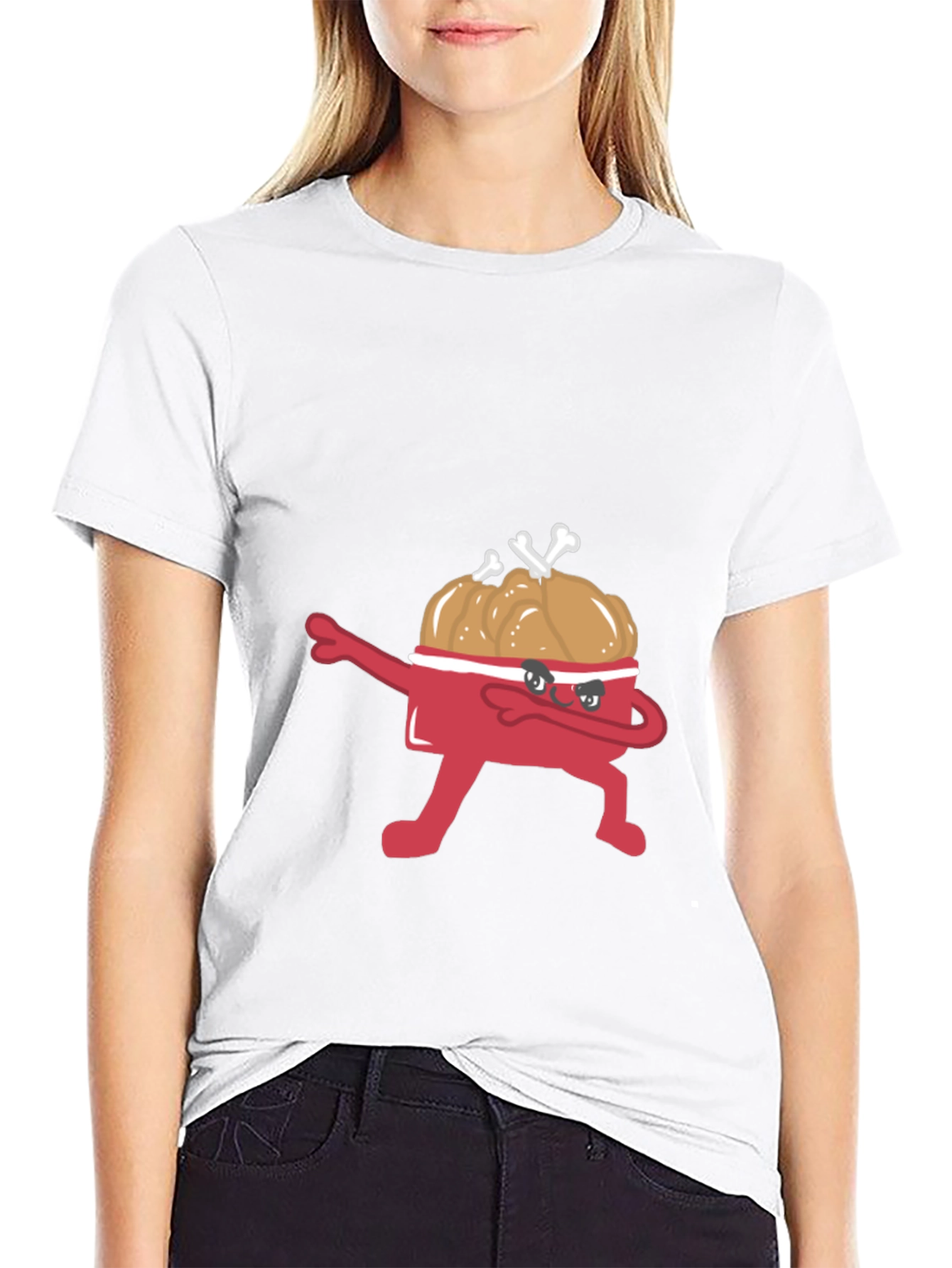Dabbing Fried Chicken Bucket T-Shirt