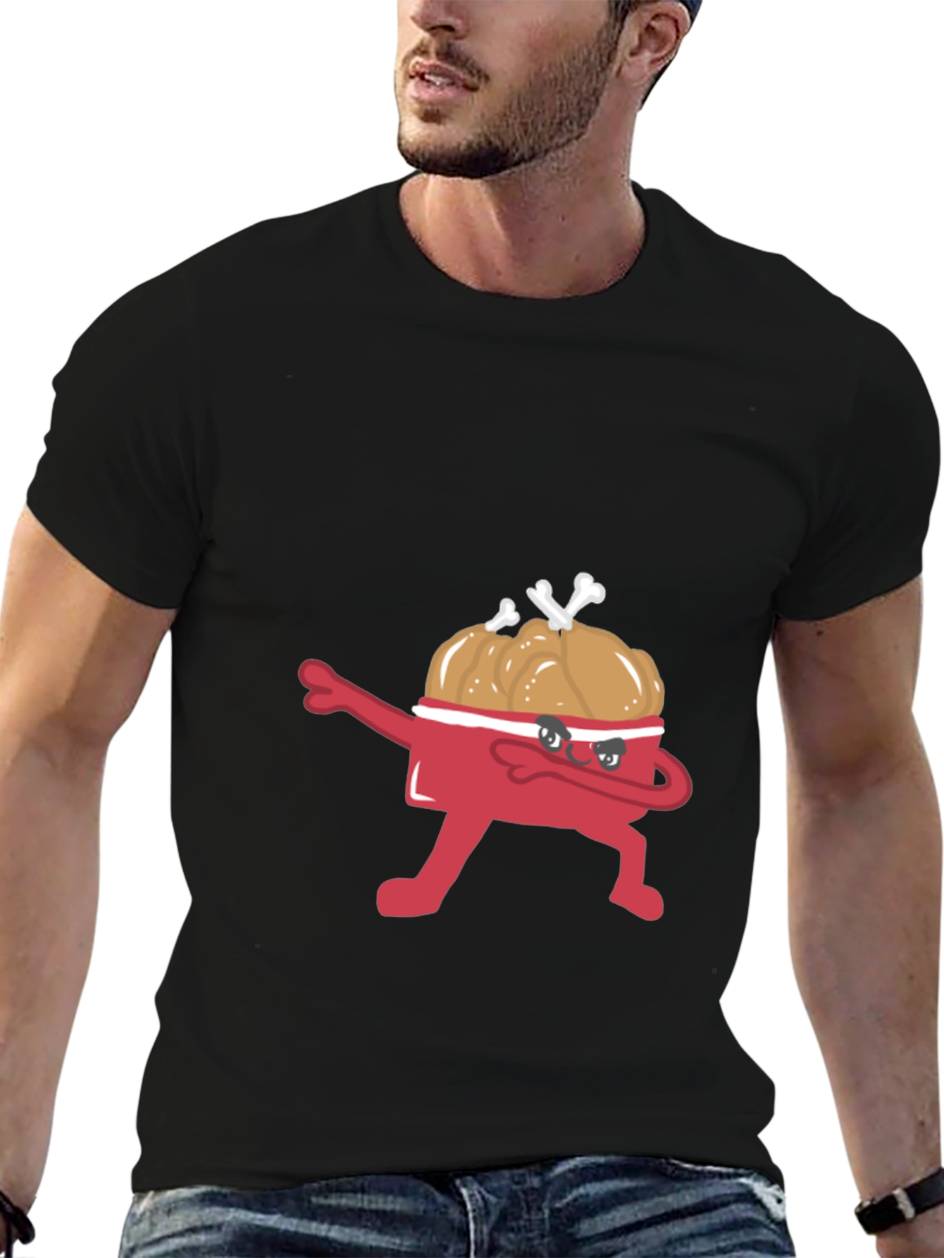 Dabbing Fried Chicken Bucket T-Shirt