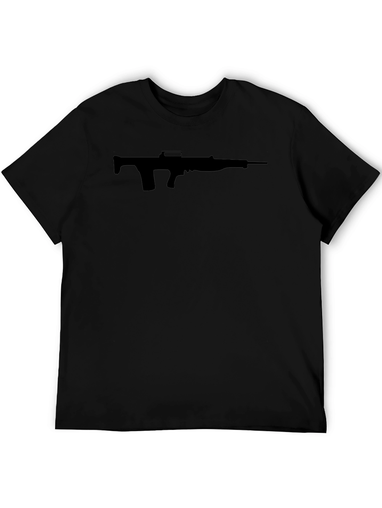 Gun Silhouette Black T-Shirt