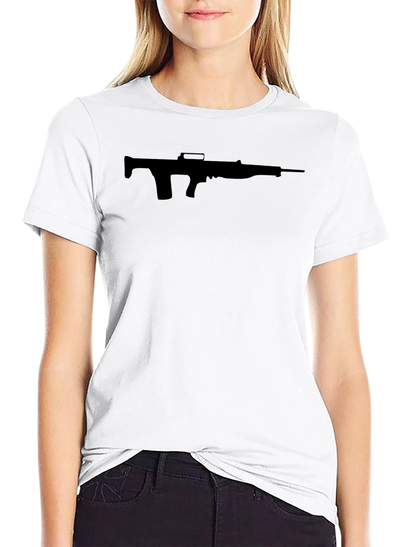 Gun Silhouette Black T-Shirt
