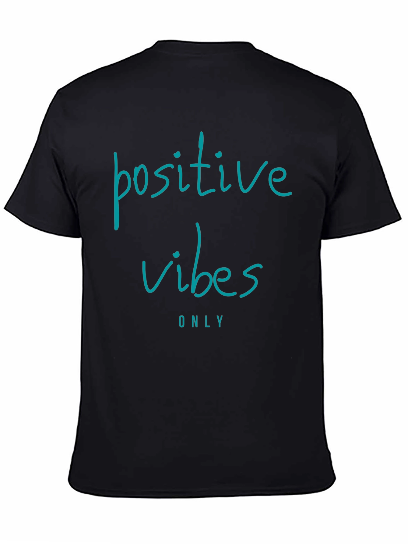 Positive Vibes Only Black Graphic Tee