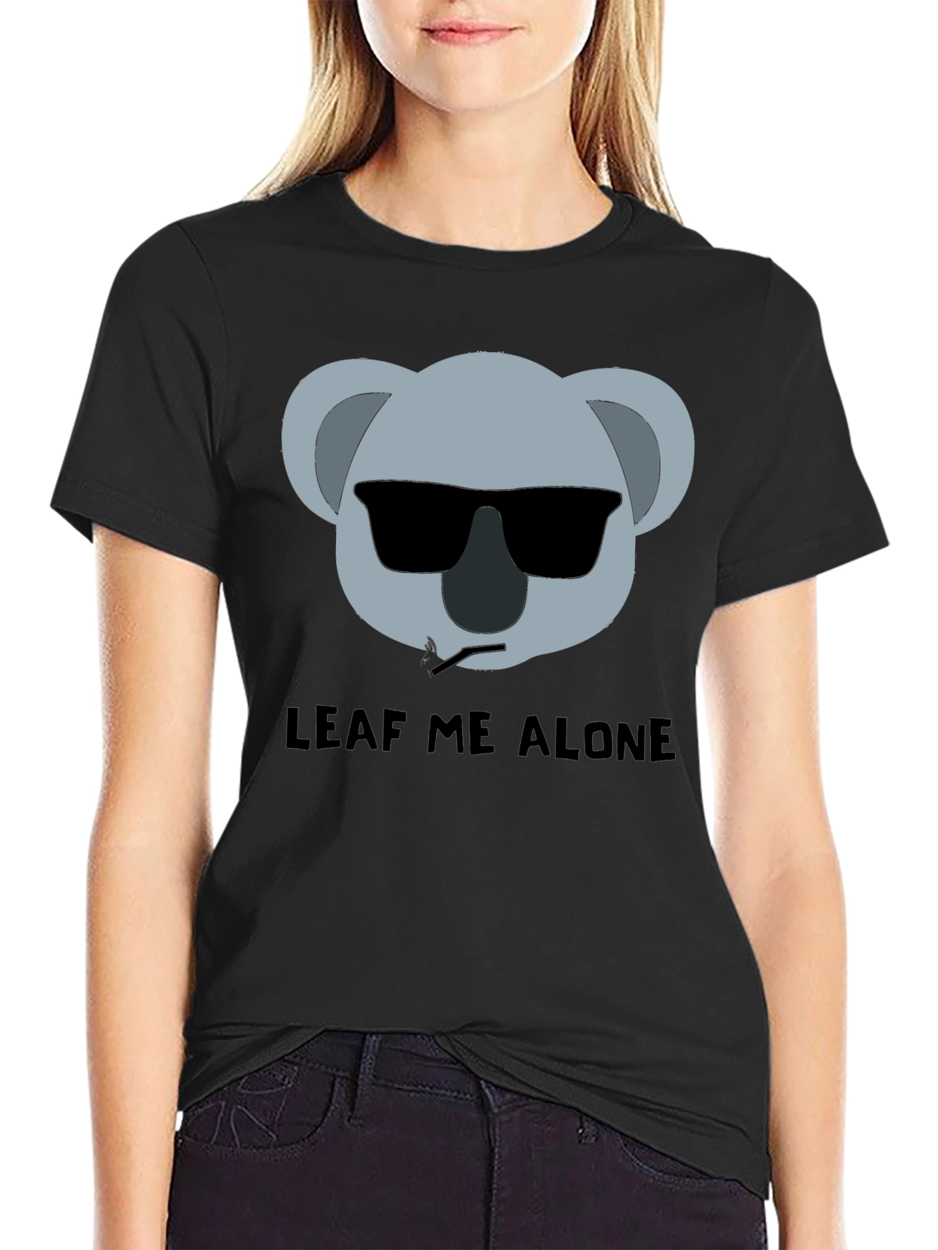 Leaf Me Alone Funny Koala T-Shirt