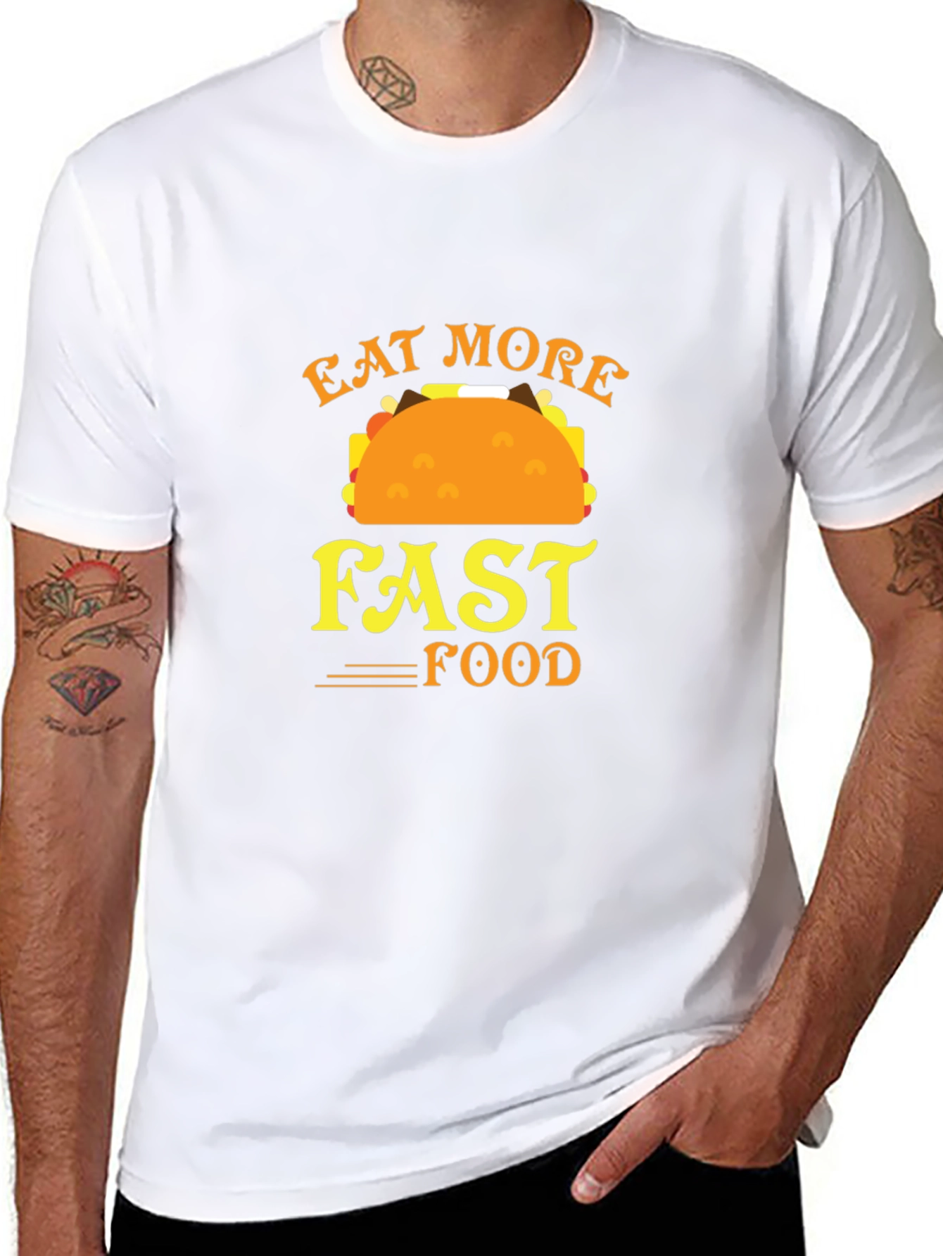 Eat More Fast Food Graphic Tee