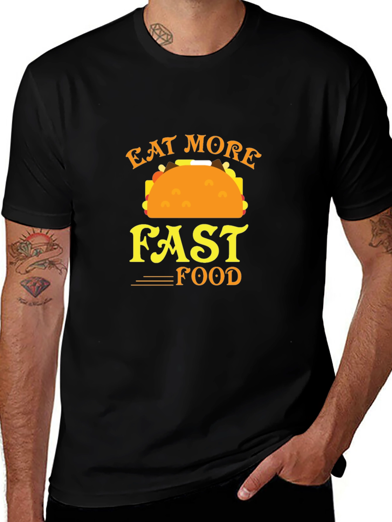Eat More Fast Food Graphic Tee
