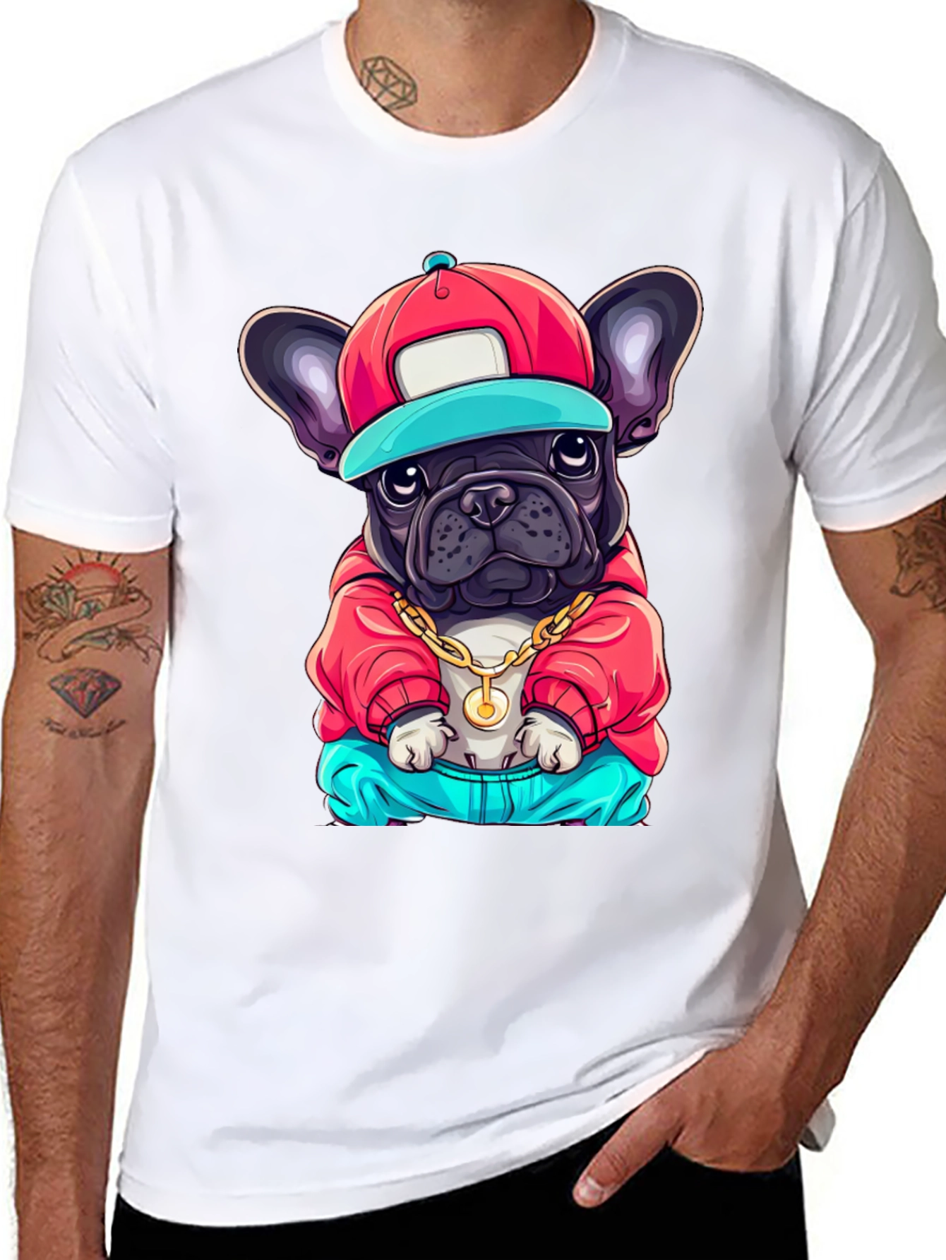 Cool Dog Graphic Tee - Trendy Streetwear Style