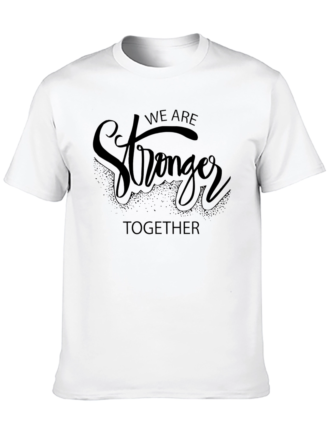 Stronger Together Black Graphic Tee