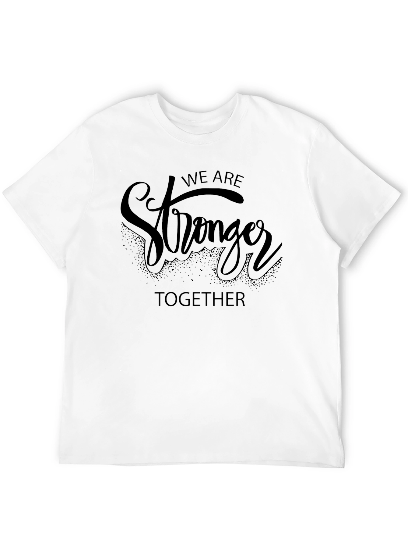 Stronger Together Black Graphic Tee