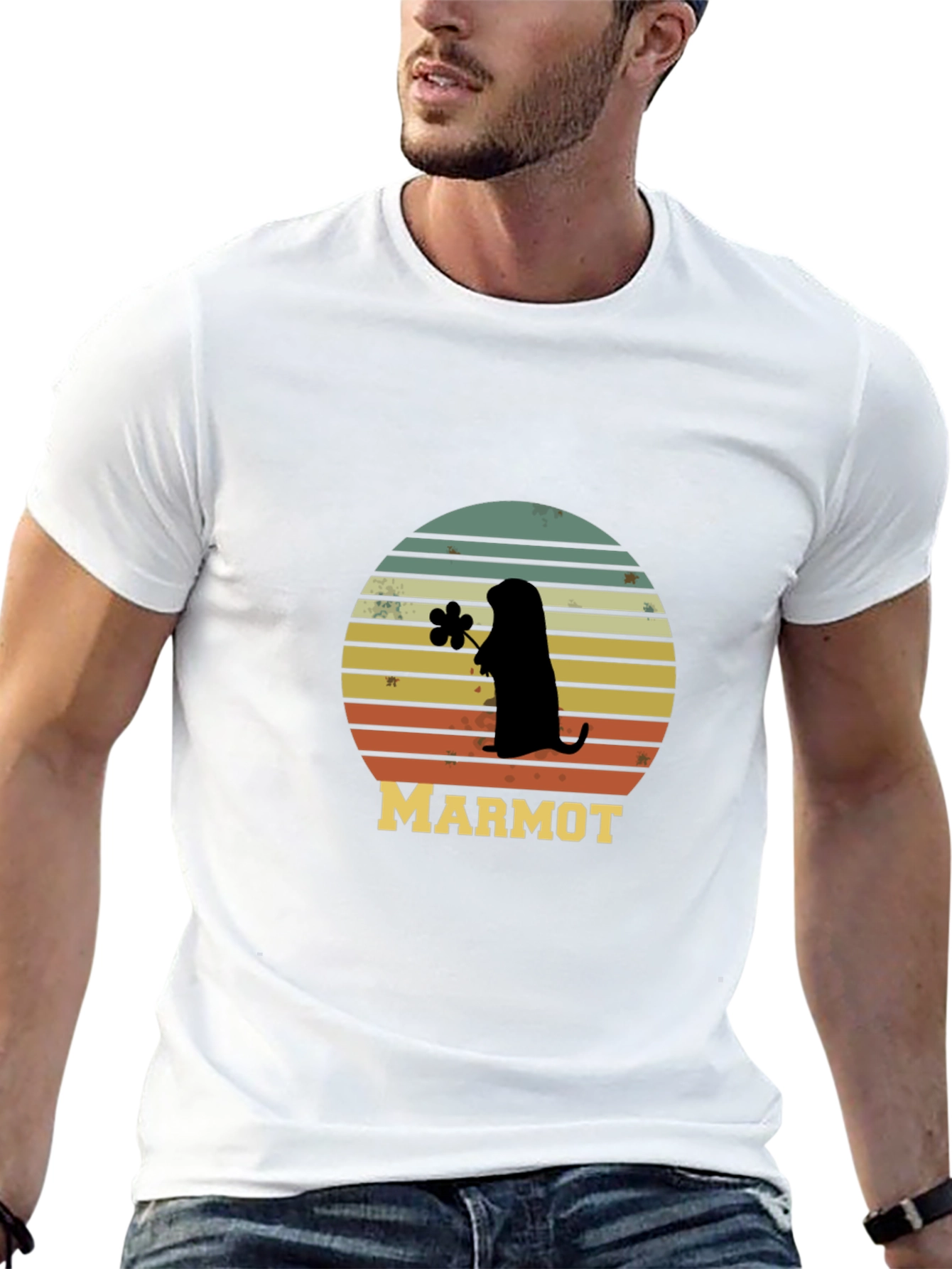 Retro Marmot Silhouette T-Shirt