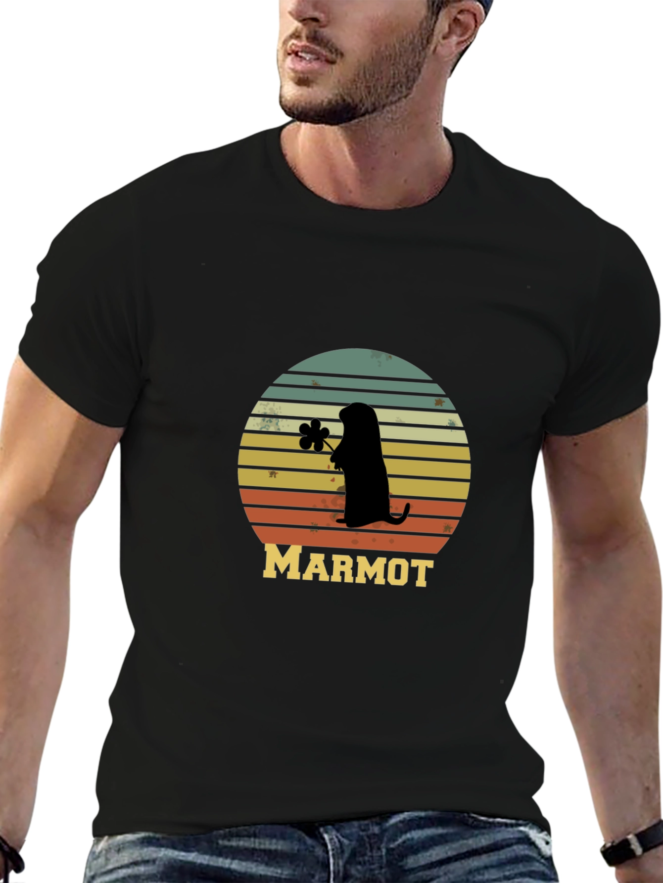 Retro Marmot Silhouette T-Shirt