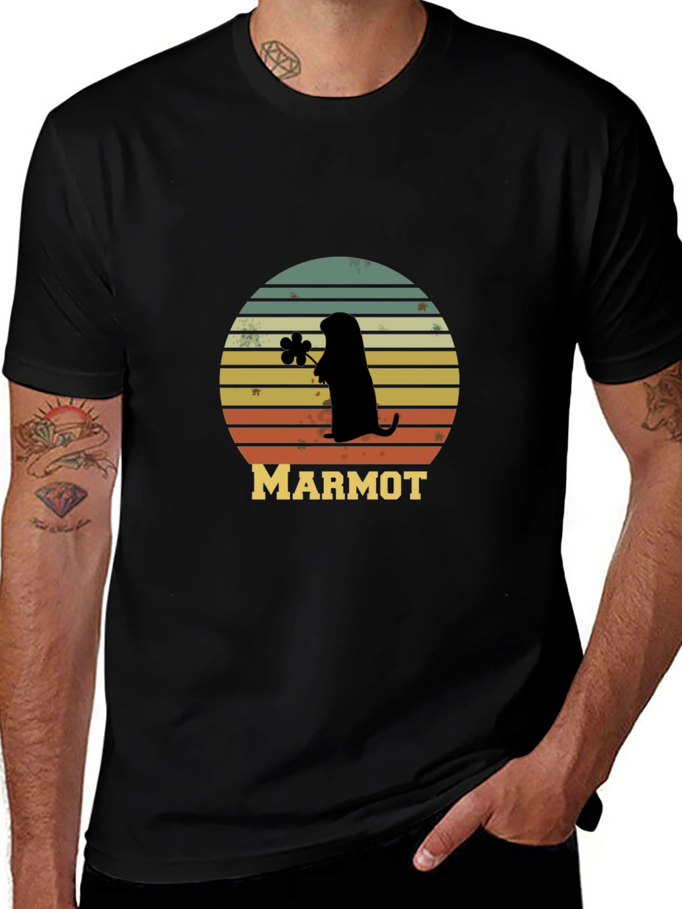 Retro Marmot Silhouette T-Shirt