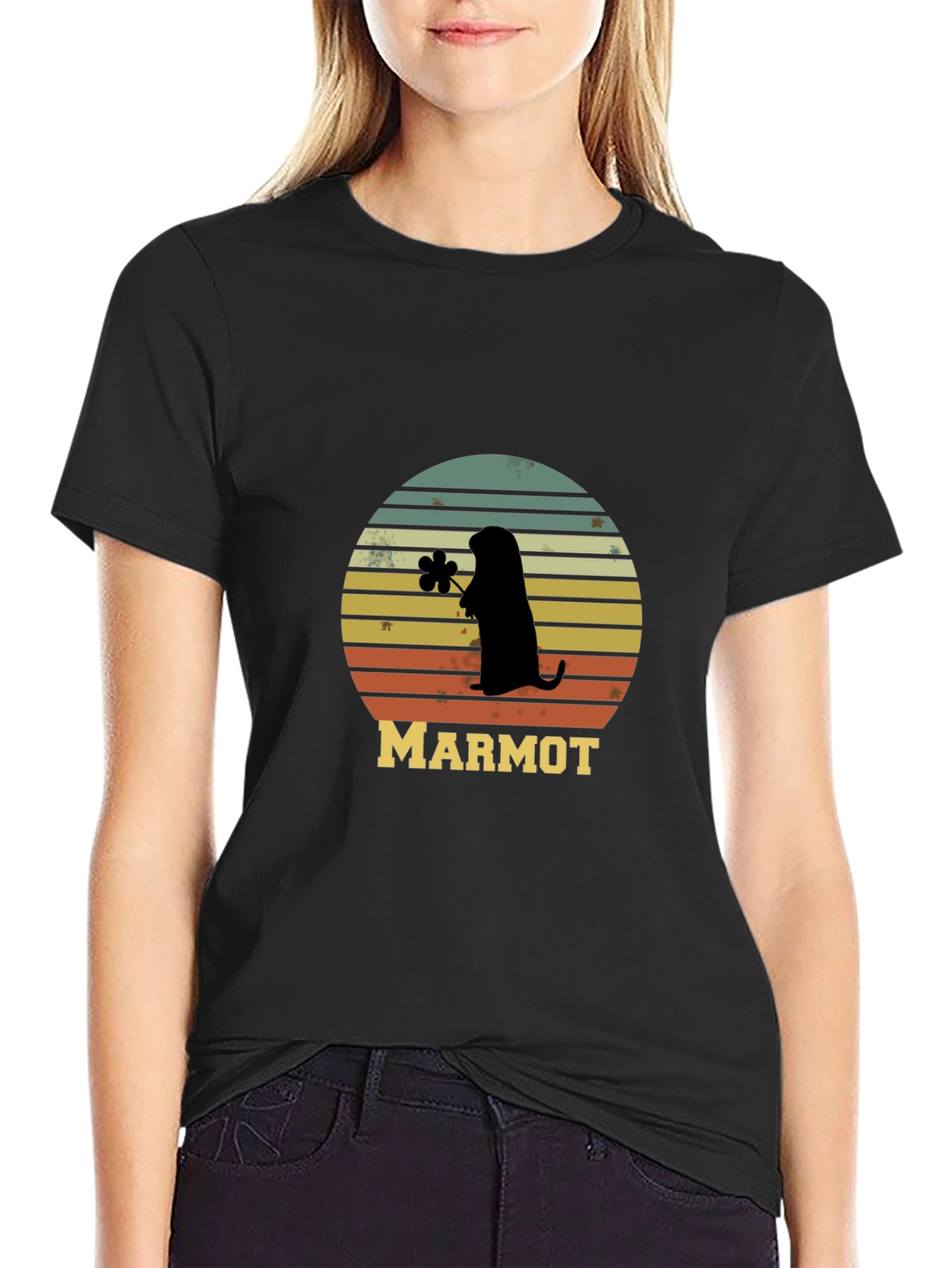 Retro Marmot Silhouette T-Shirt