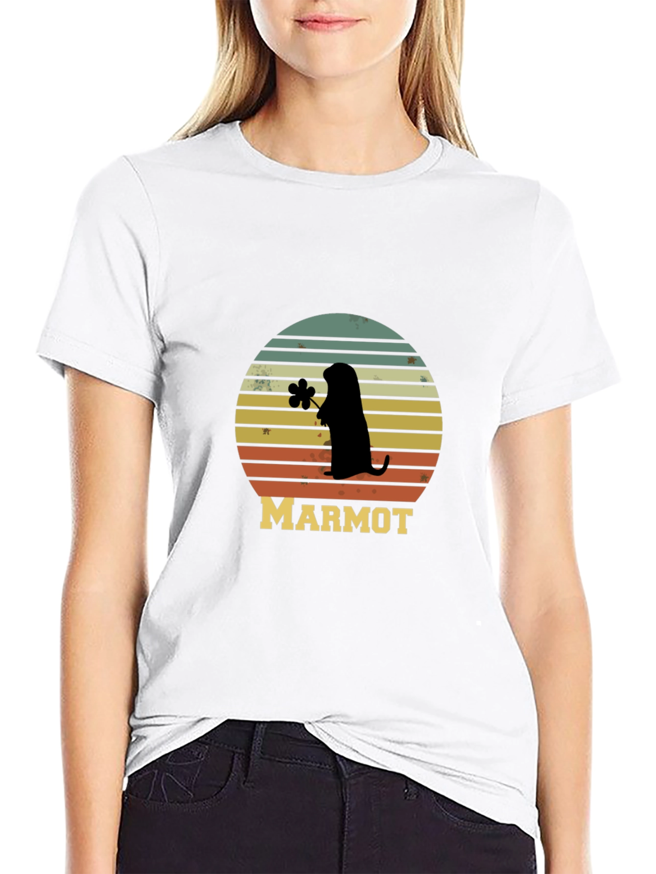 Retro Marmot Silhouette T-Shirt