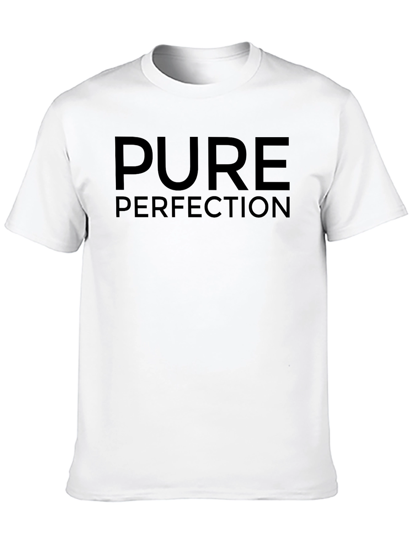 Pure Perfection Black Graphic Tee