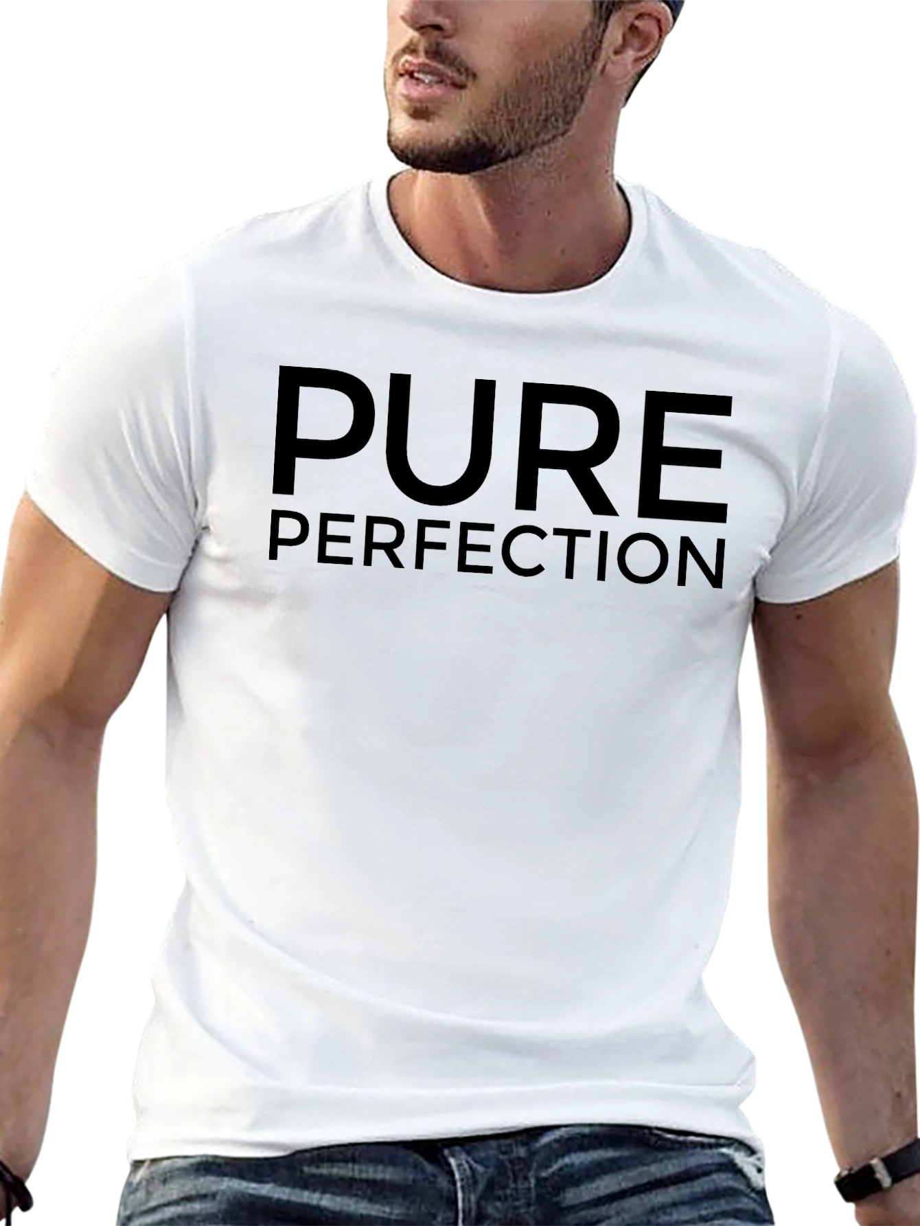 Pure Perfection Black Graphic Tee
