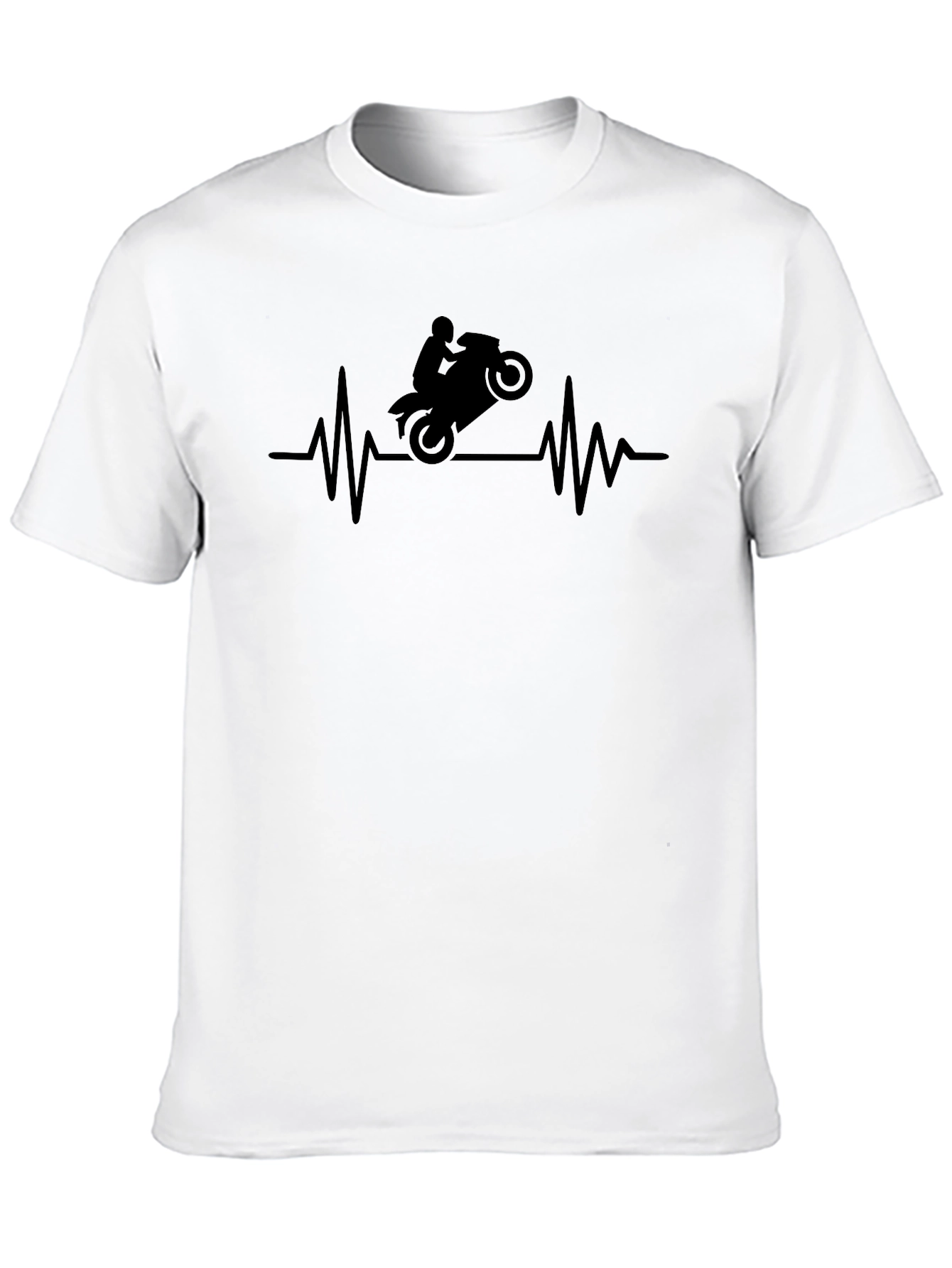 Motorcycle Heartbeat T-Shirt - Rider Passion