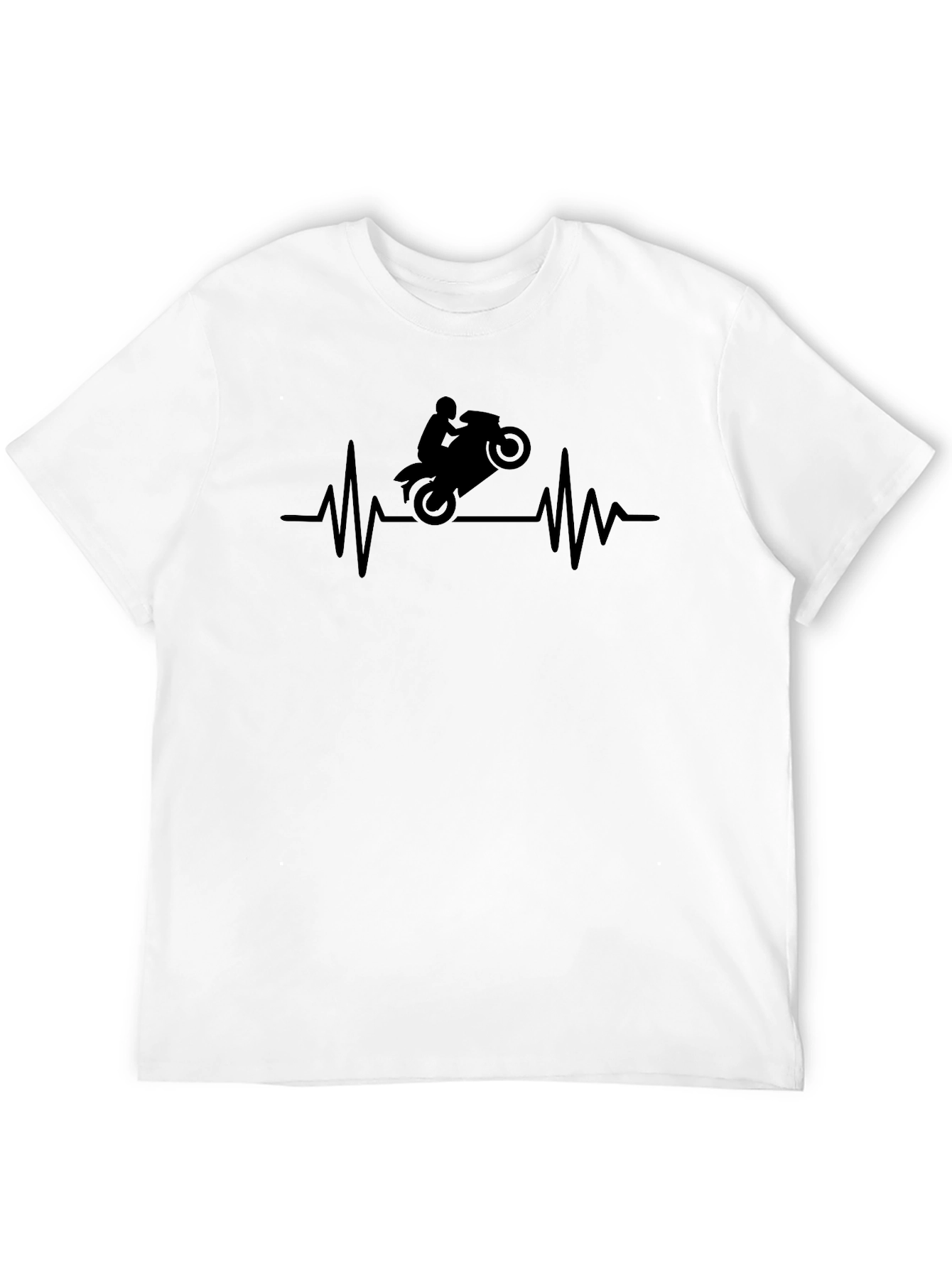Motorcycle Heartbeat T-Shirt - Rider Passion