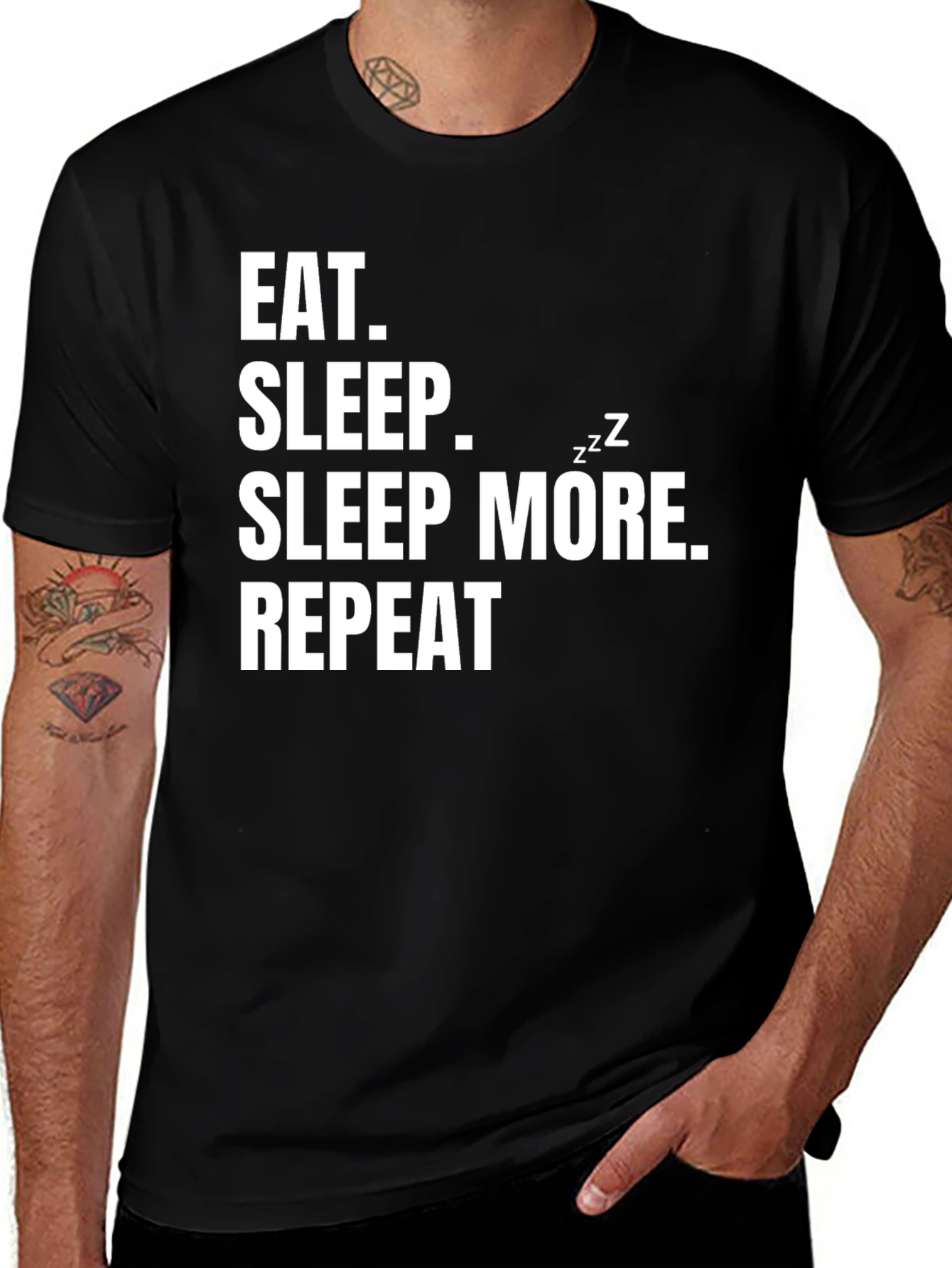 Eat Sleep Repeat Graphic Tee