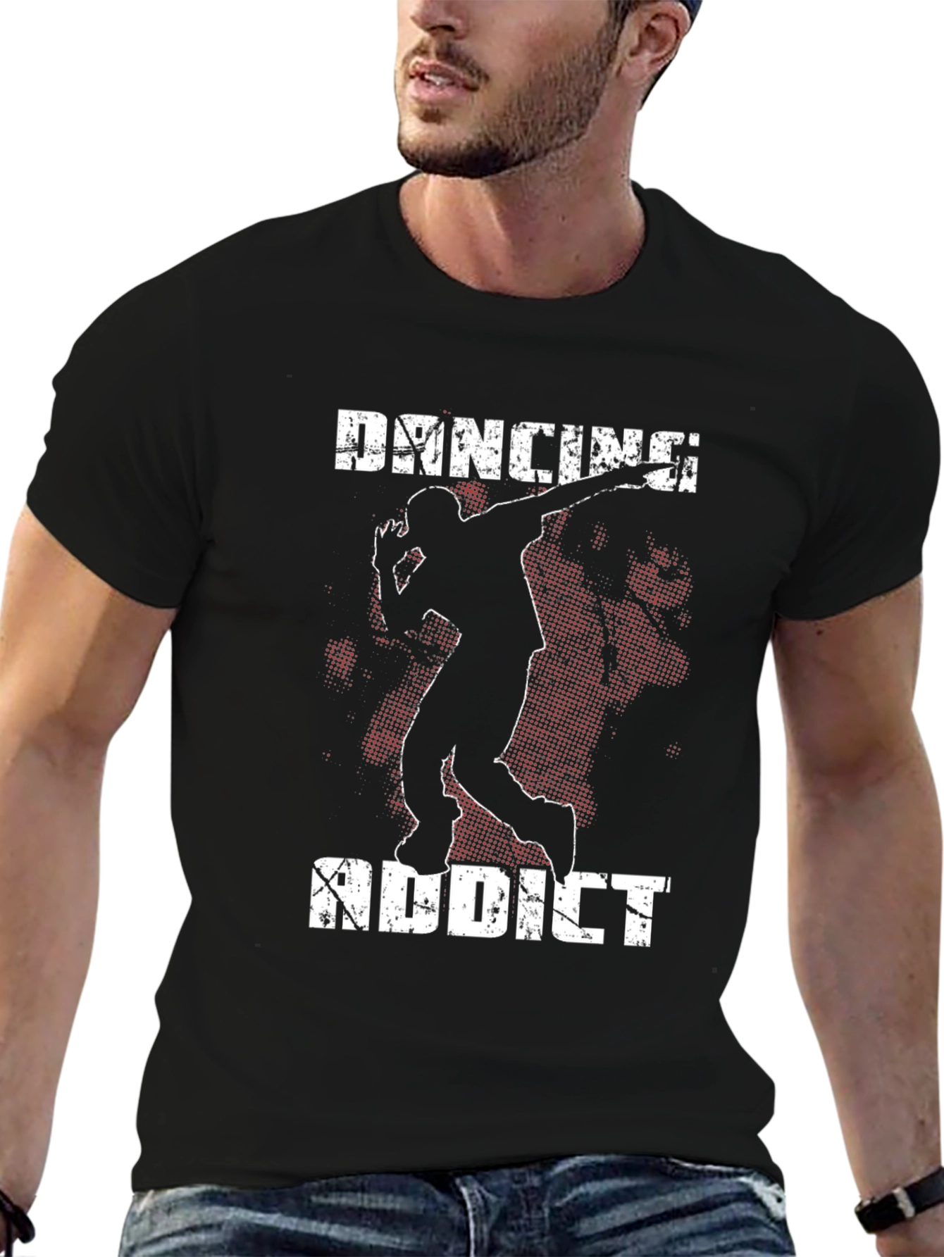 Dancing Addict Graphic Tee - Black