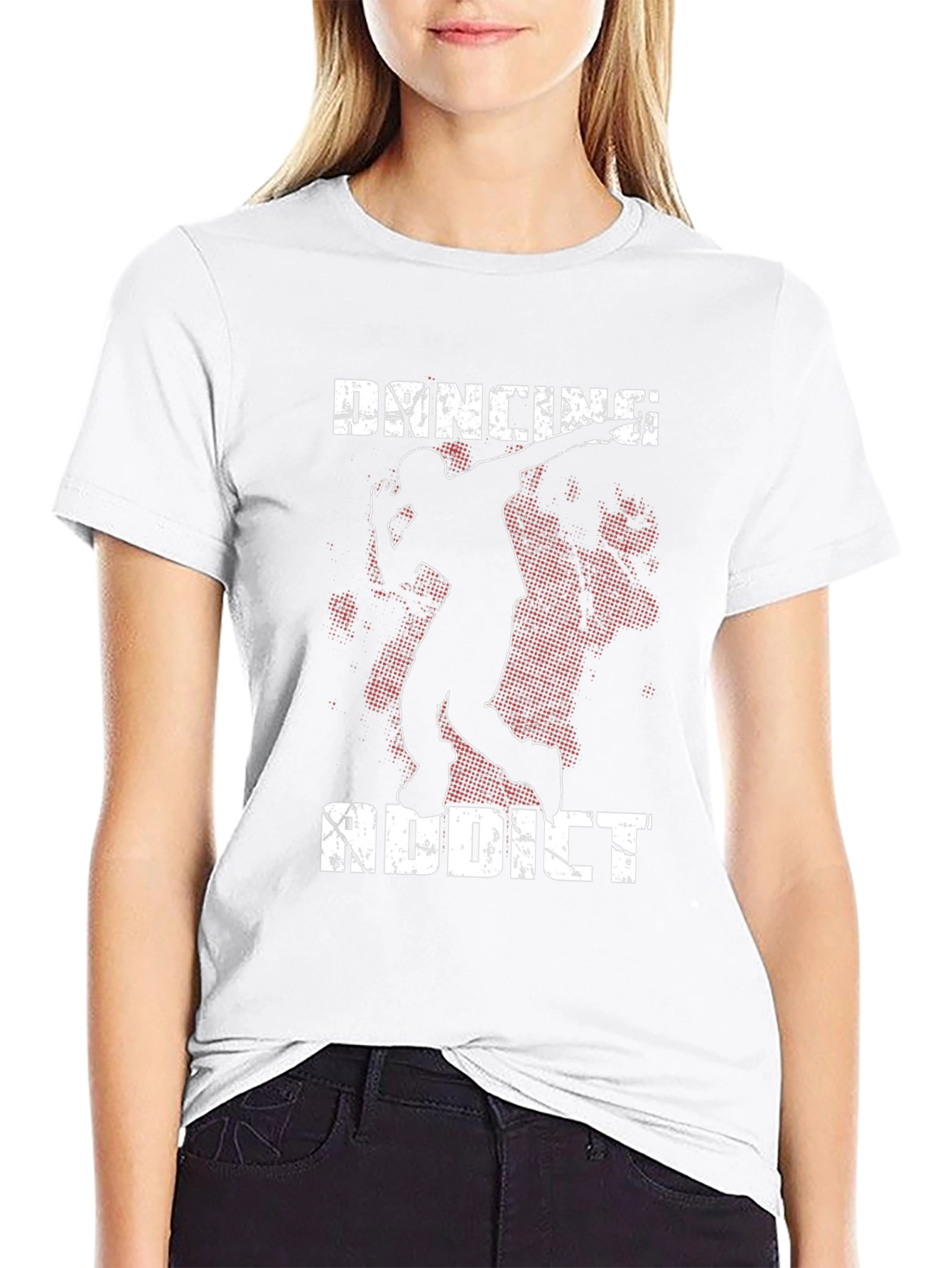 Dancing Addict Graphic Tee - Black
