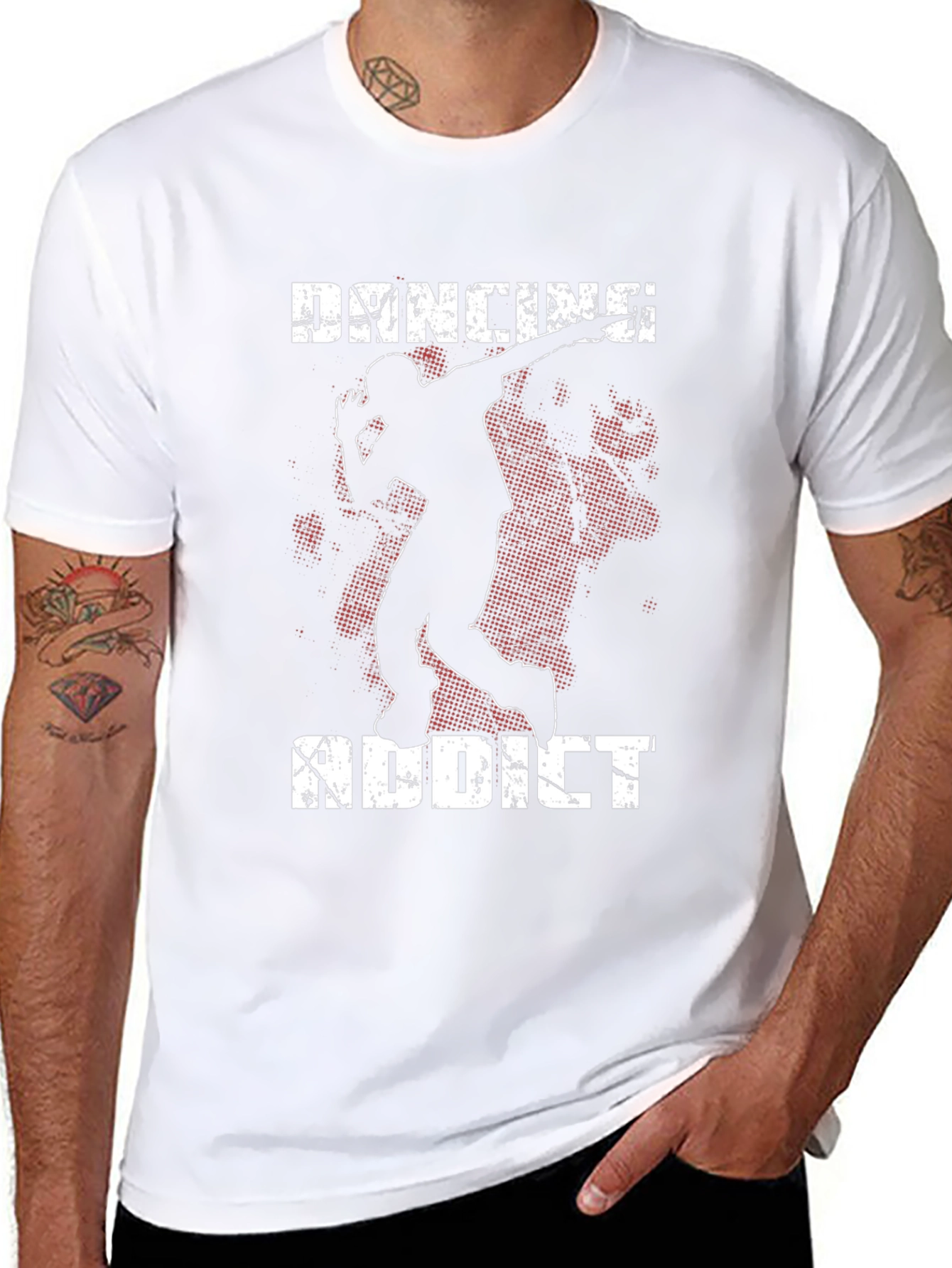 Dancing Addict Graphic Tee - Black