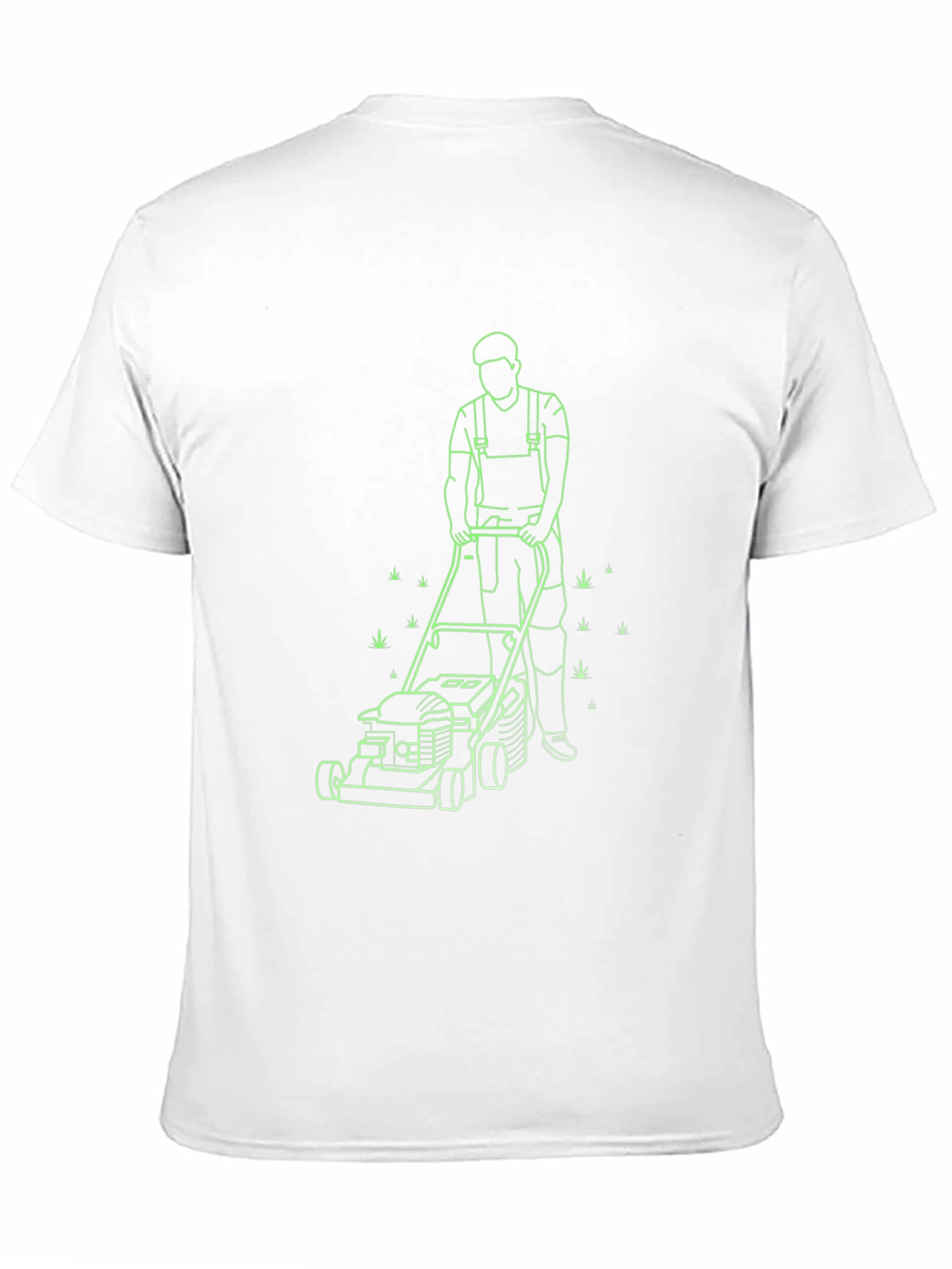 Lawn Mowing Graphic T-Shirt - Black