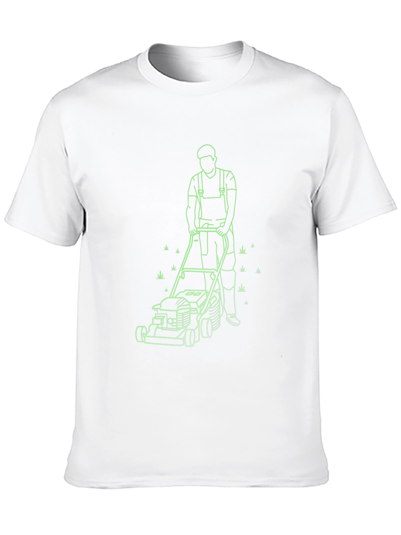Lawn Mowing Graphic T-Shirt - Black