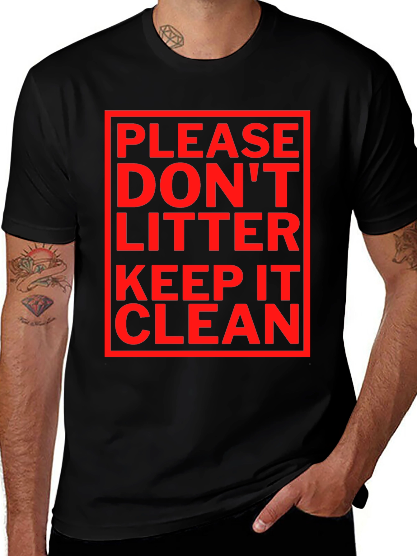 Please Dont Litter T-Shirt - Keep It Clean