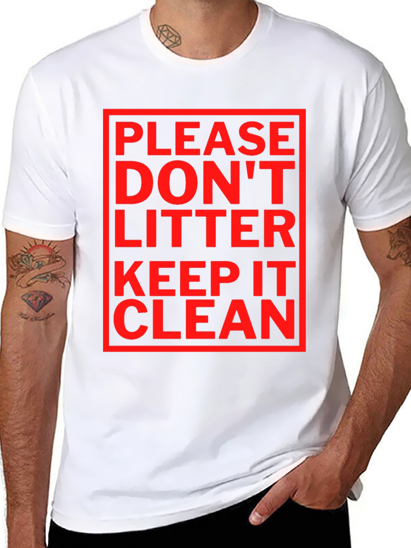 Please Dont Litter T-Shirt - Keep It Clean