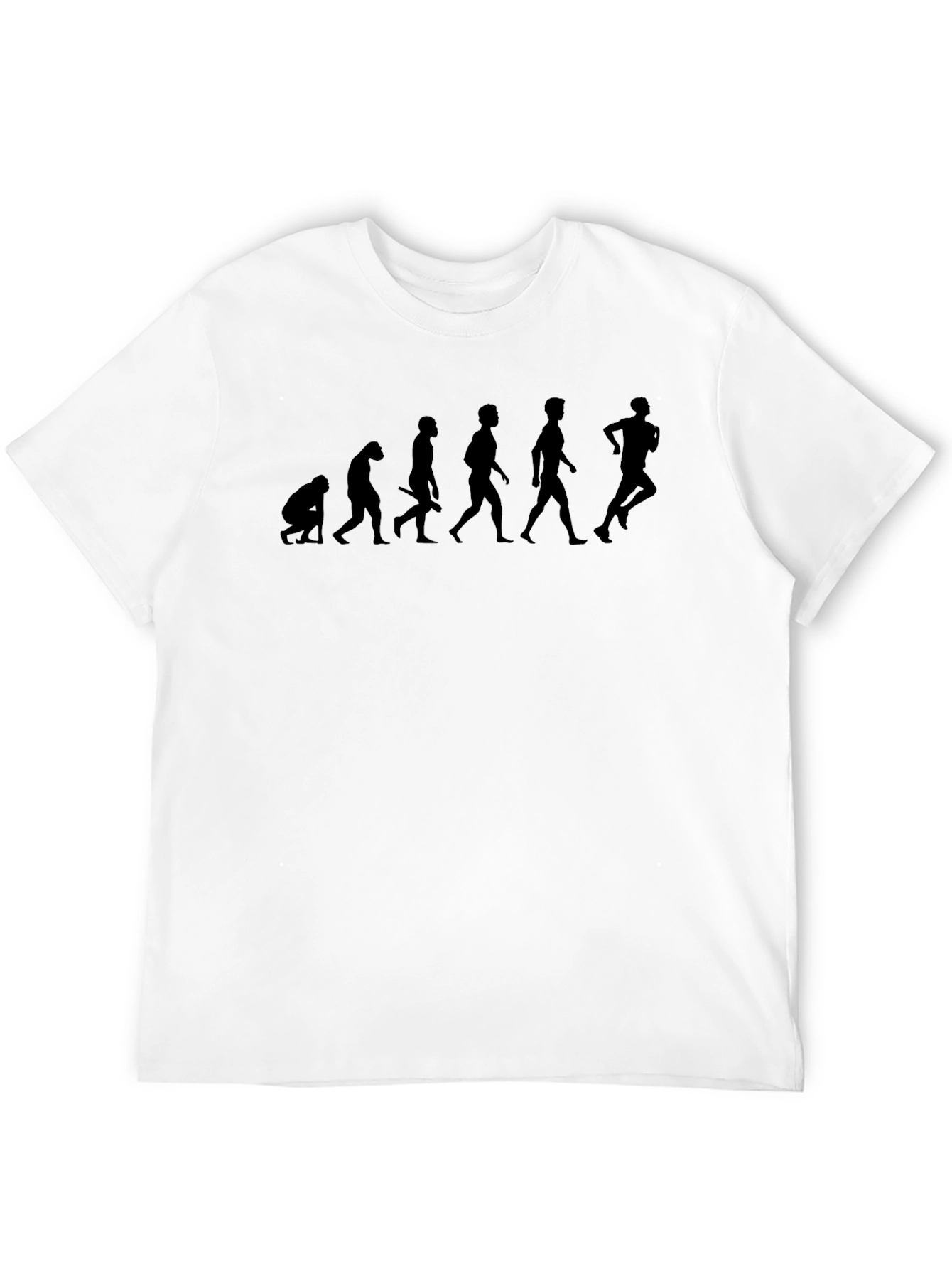 Evolution of Running Black T-Shirt