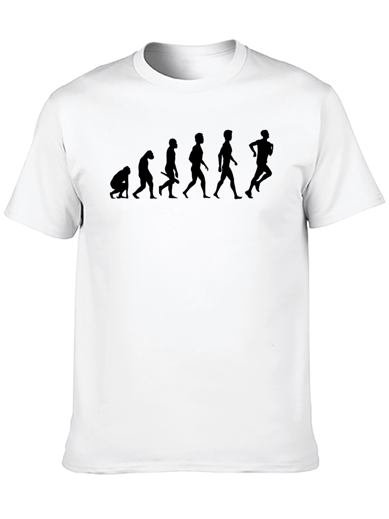 Evolution of Running Black T-Shirt