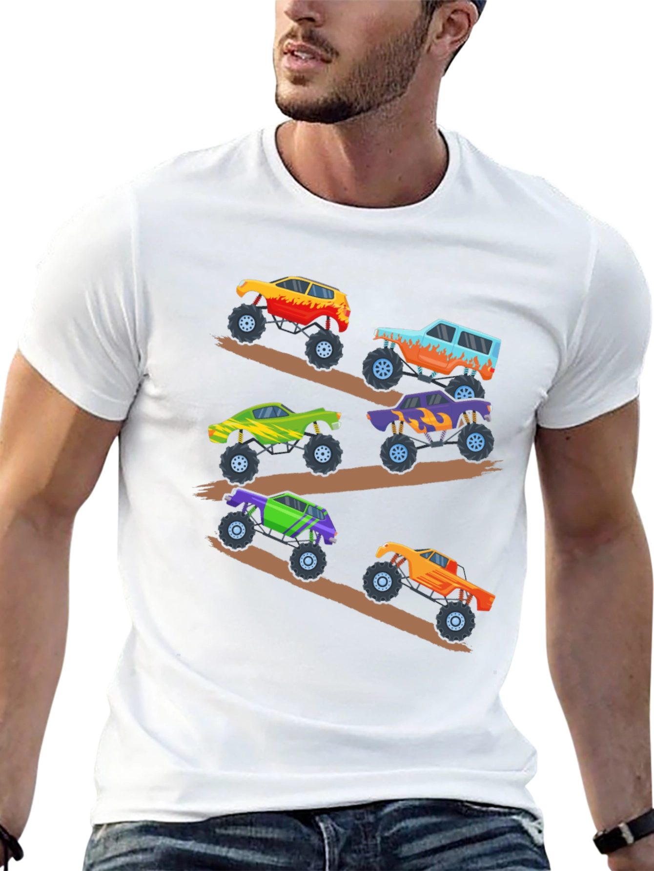 Monster Truck Rally Graphic Tee - Black