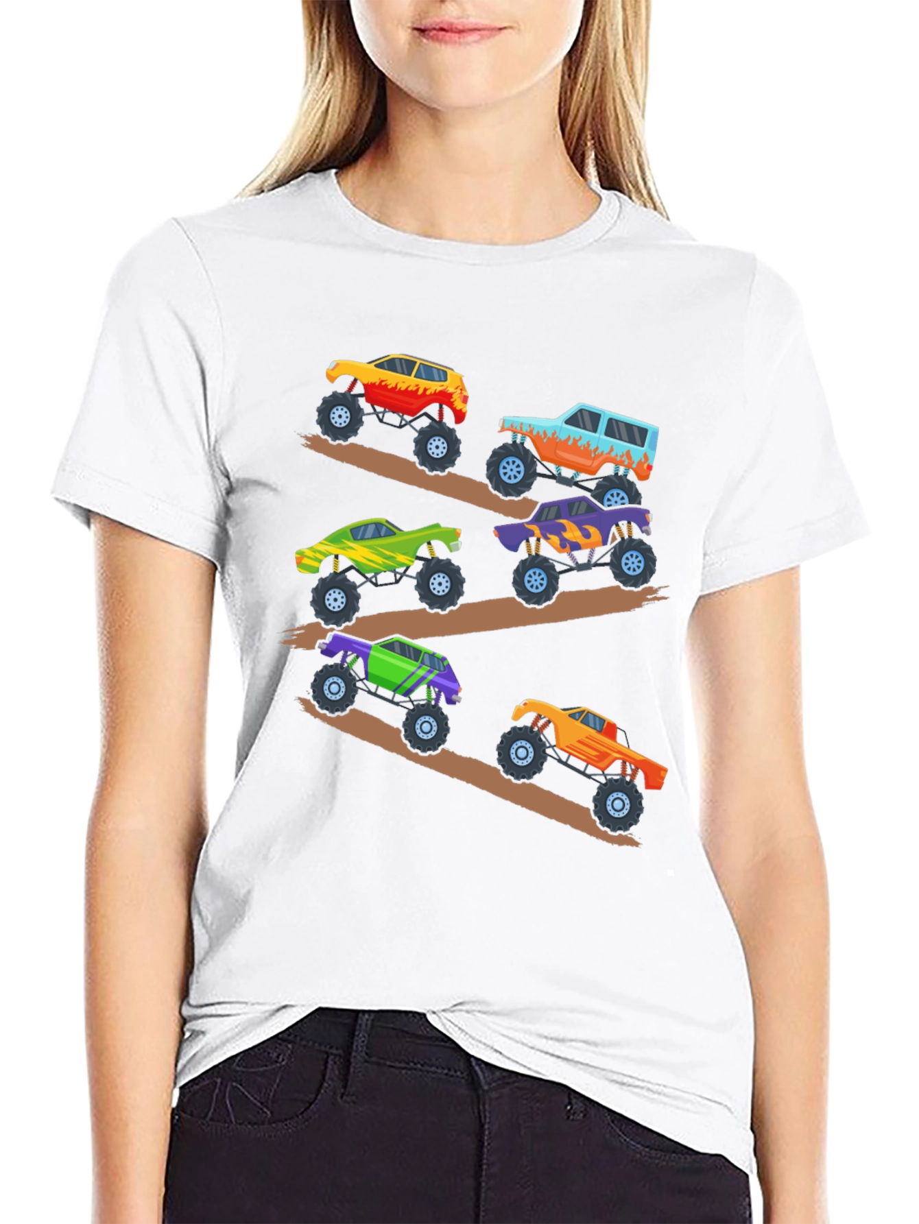 Monster Truck Rally Graphic Tee - Black