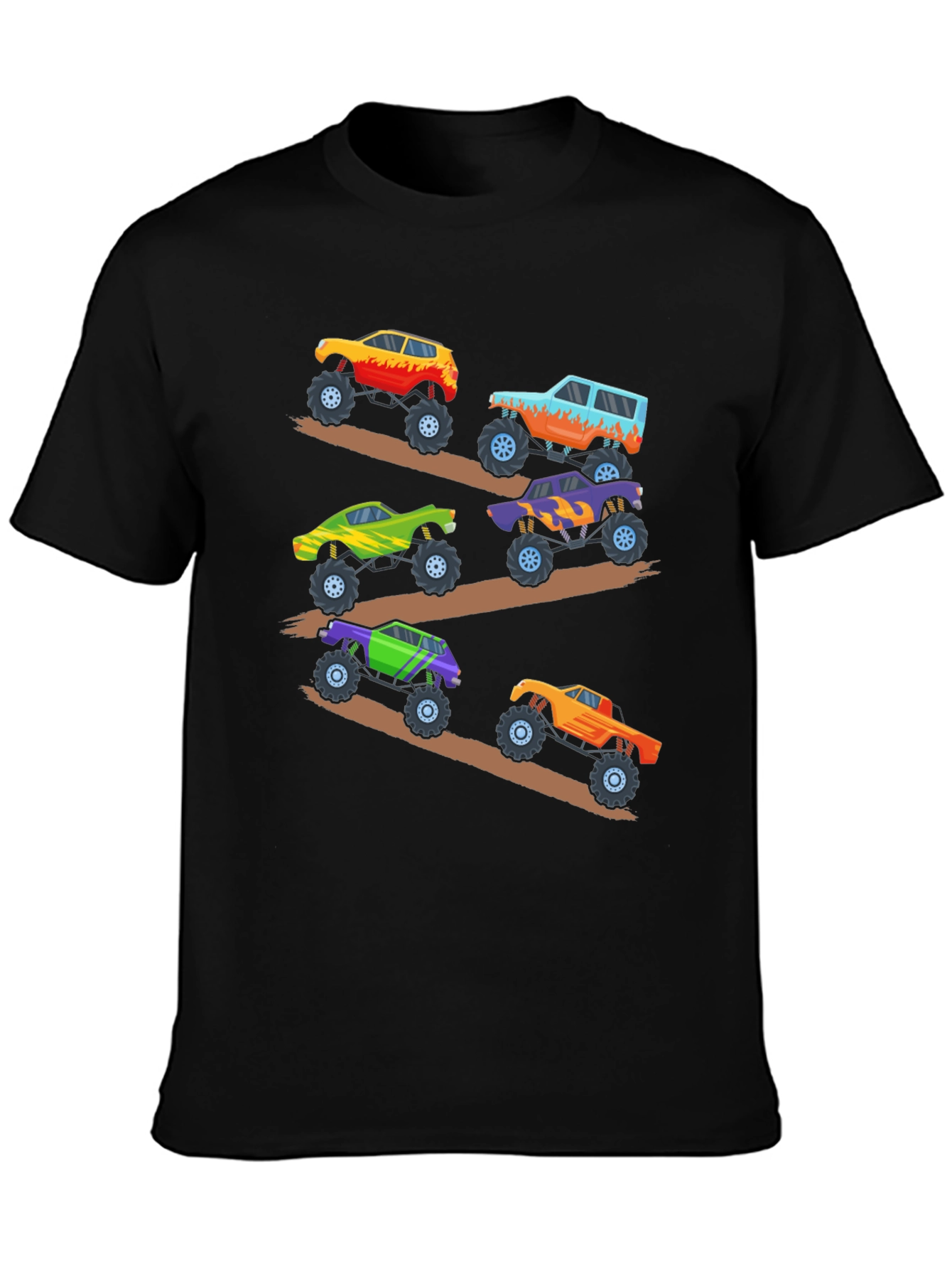 Monster Truck Rally Graphic Tee - Black