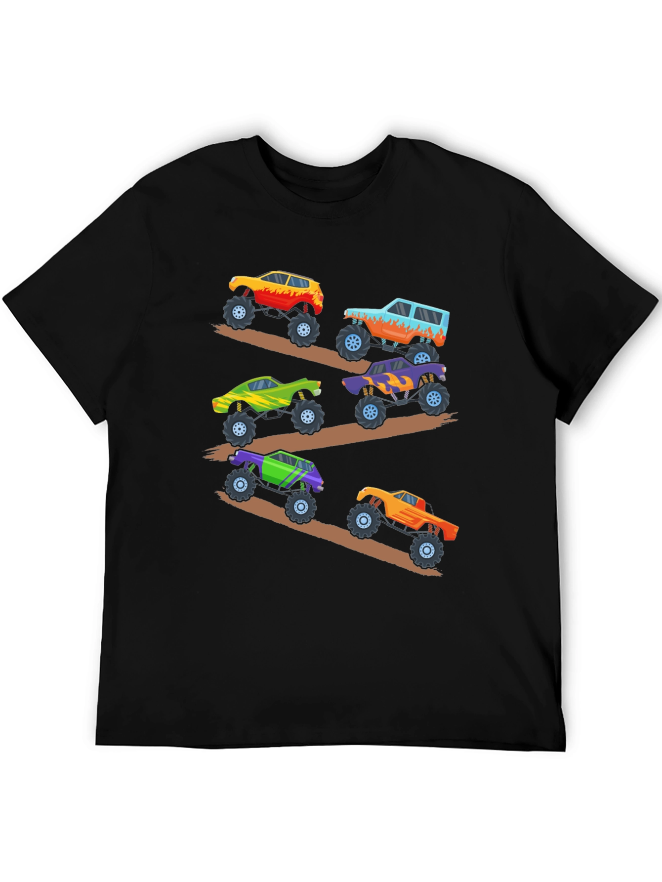 Monster Truck Rally Graphic Tee - Black