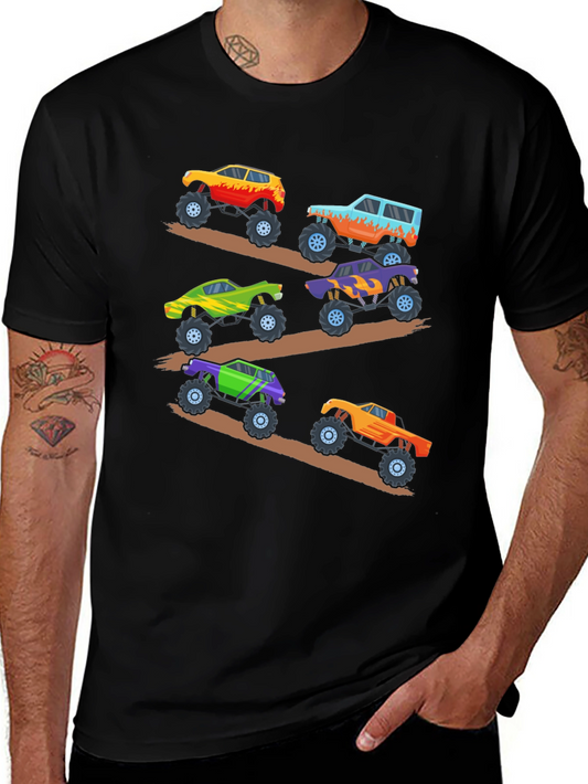 Monster Truck Rally Graphic Tee - Black