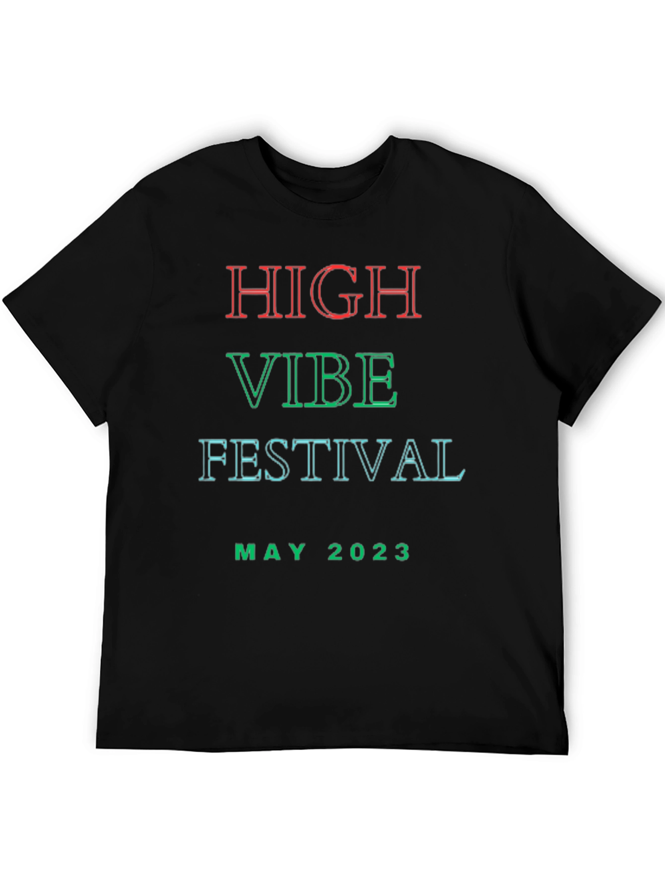 High Vibe Festival May 2023 Black T-Shirt